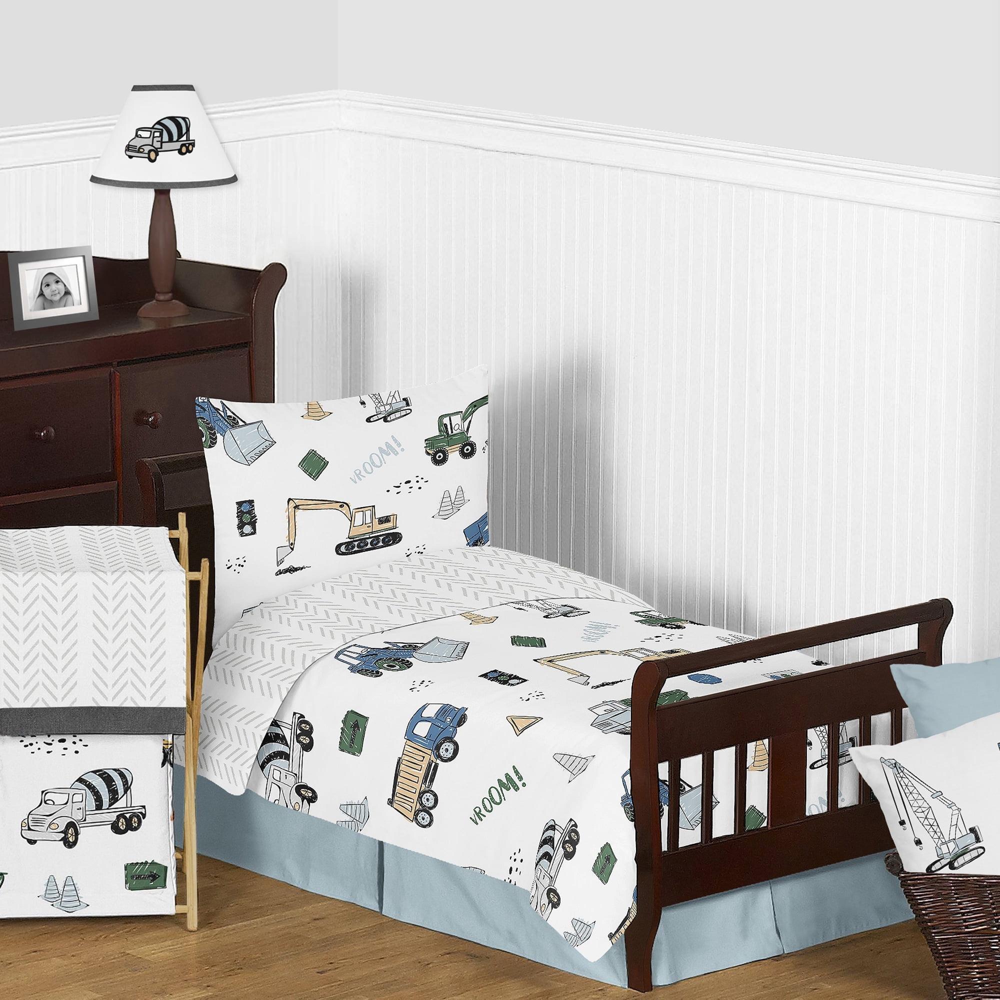 Construction Truck 5 Piece Toddler Bedding Set