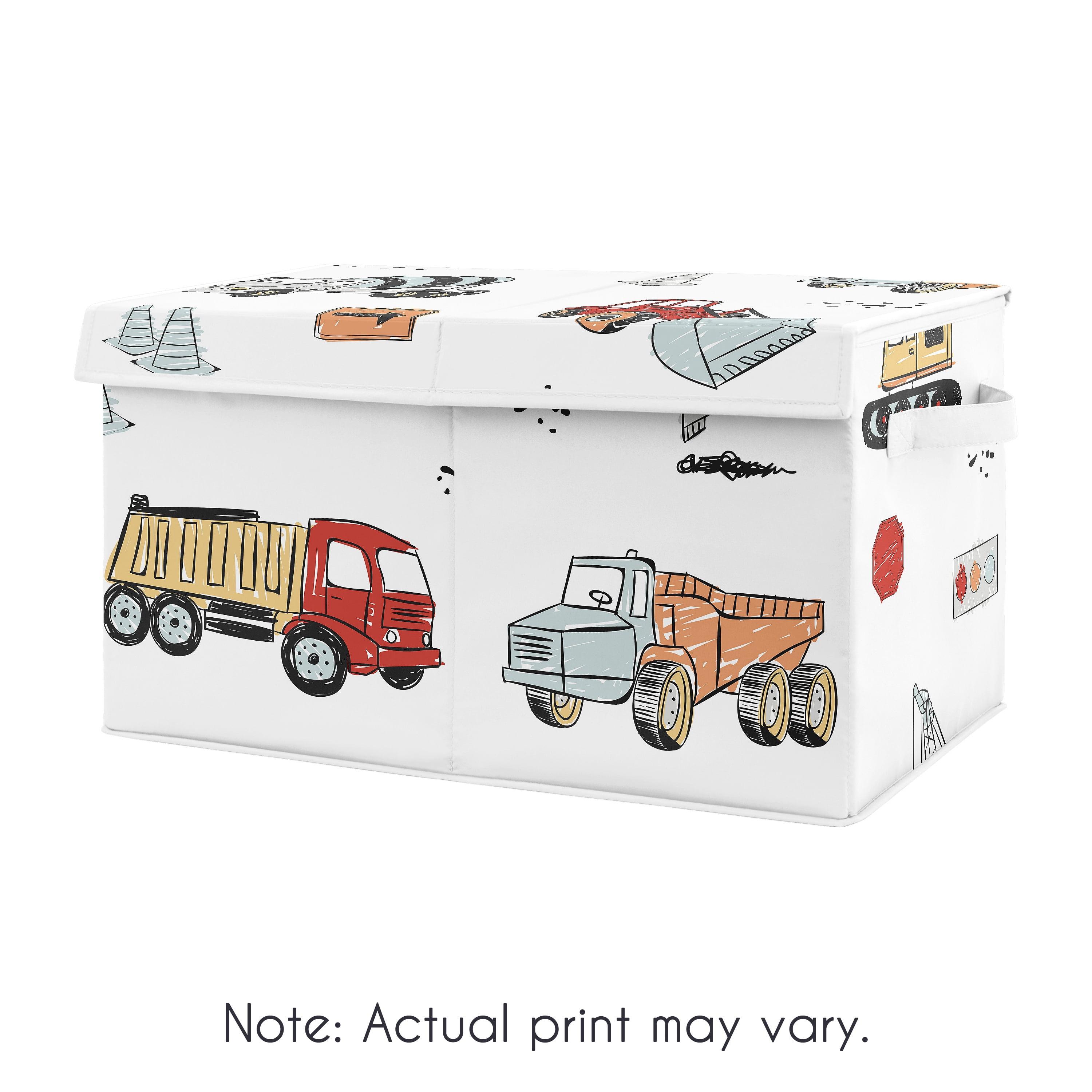 Construction Truck Kids' Fabric Storage Toy Bin - Sweet Jojo Designs