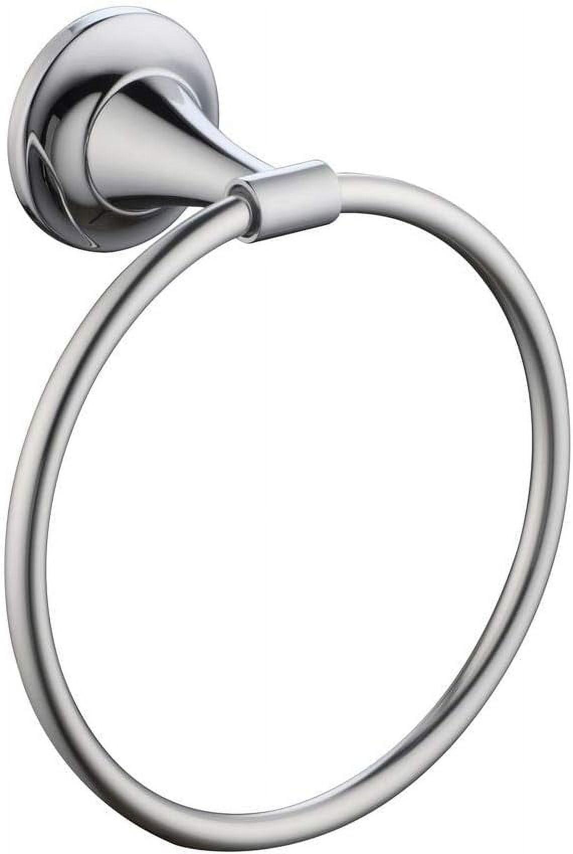 Polished Chrome Wall Mounted Circular Towel Ring