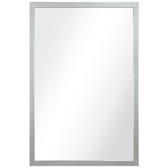 Empire Art Direct Contempo Stainless Steel Gold Wall Mirror Plished Silver 20" x 30" Silver