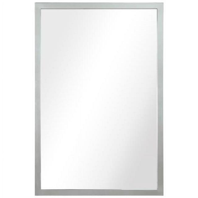 Empire Art Direct Contempo Stainless Steel Gold Wall Mirror Plished Silver 20" x 30" Silver