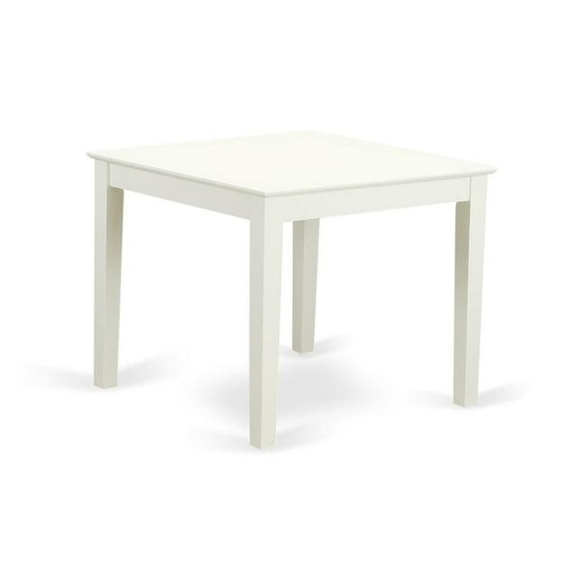 Dining Set - Oxford Kitchen Table & Four Solid Wood Chairs, Linen White - 5 Piece