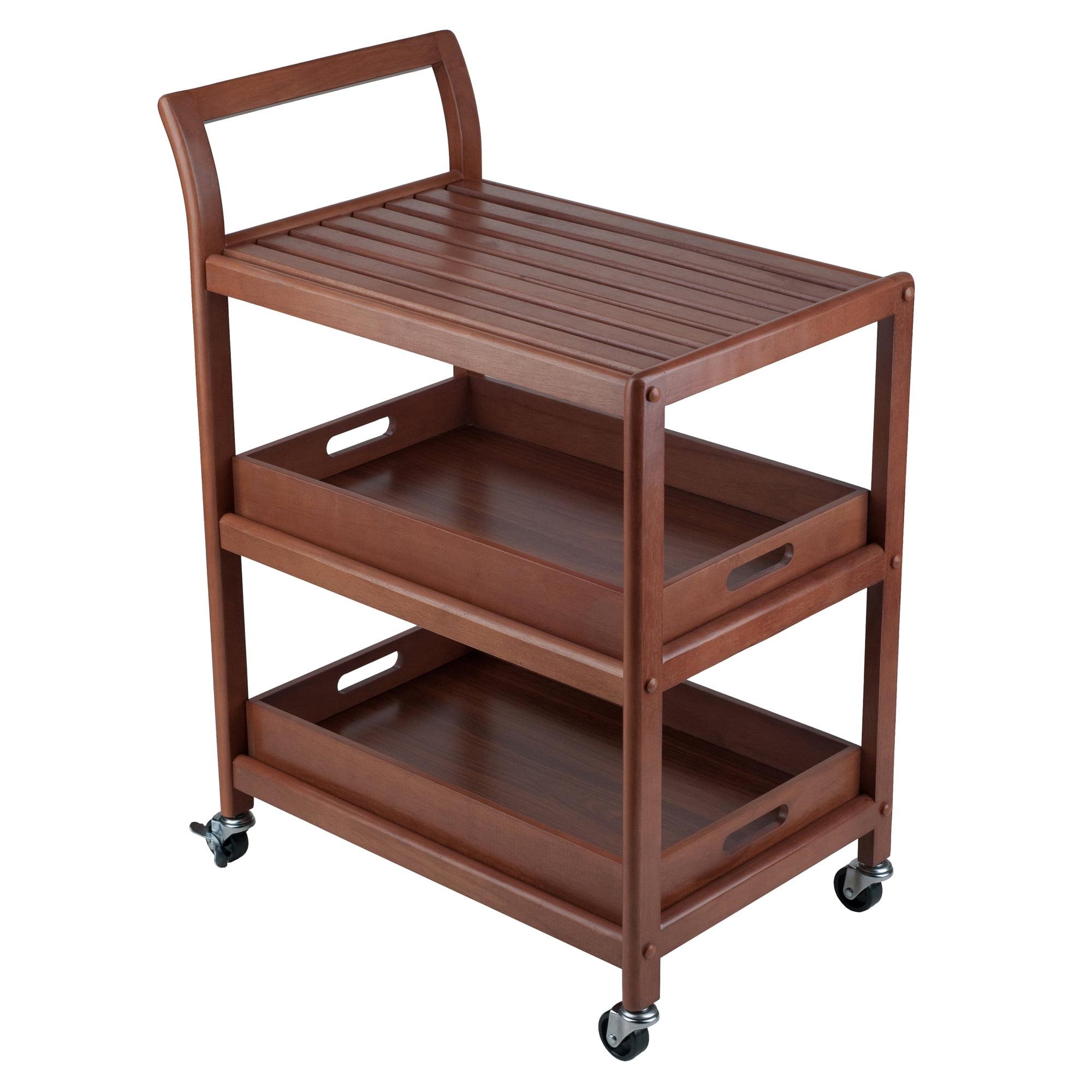 Skyline Decor Albert 33.27'' H x 24.8'' W Utility Cart with Wheels