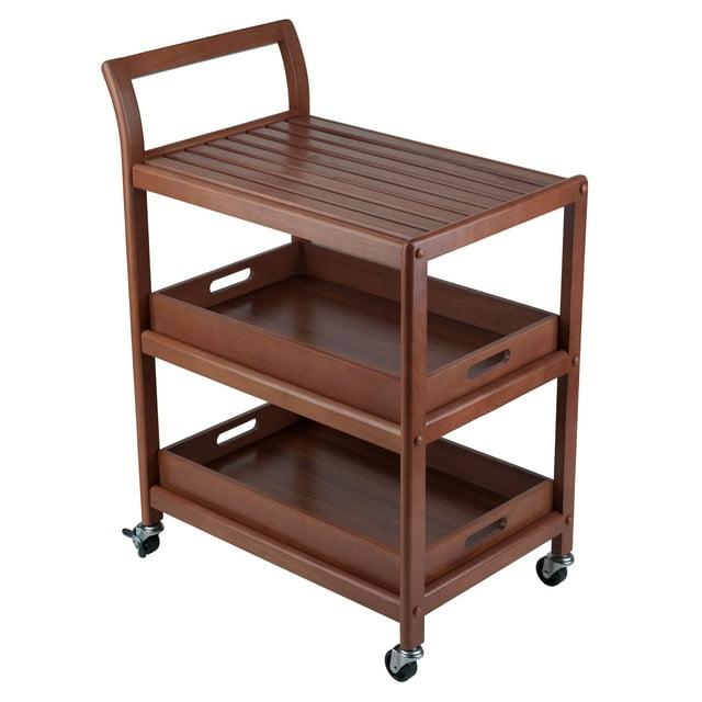 Skyline Decor Albert 33.27'' H x 24.8'' W Utility Cart with Wheels