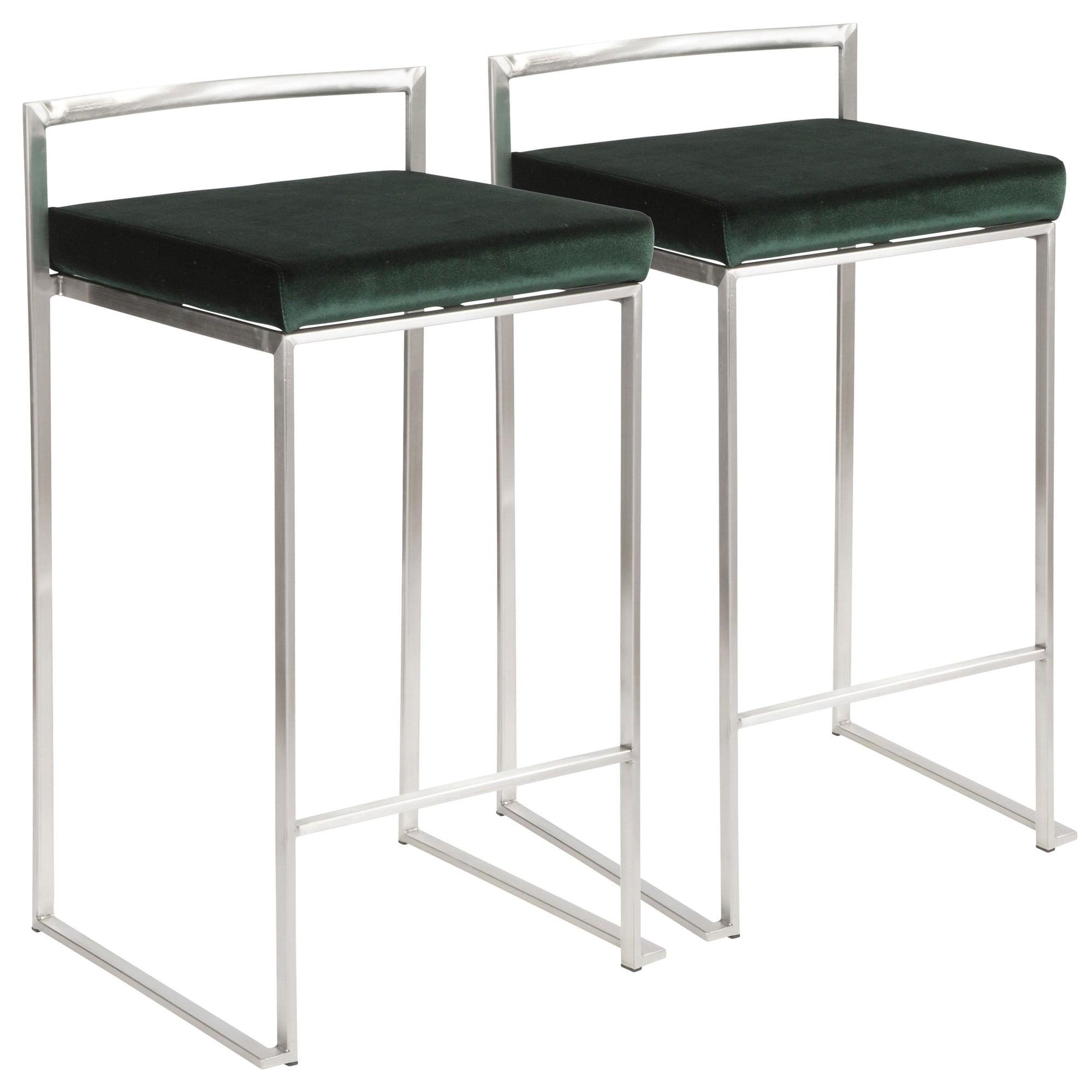 Derik Upholstered Stool with Metal Frame