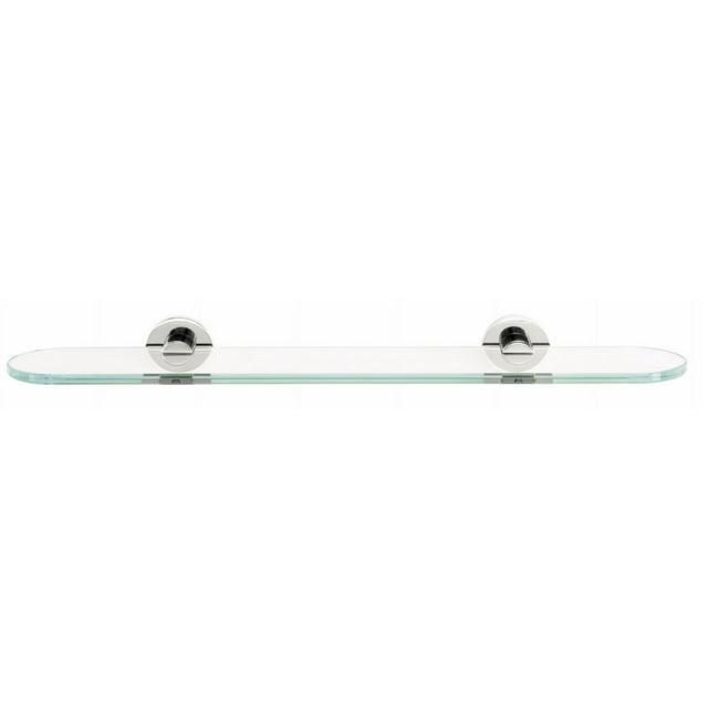 Contemporary I 24" x 2" Bathroom Shelf, Polished Chrome