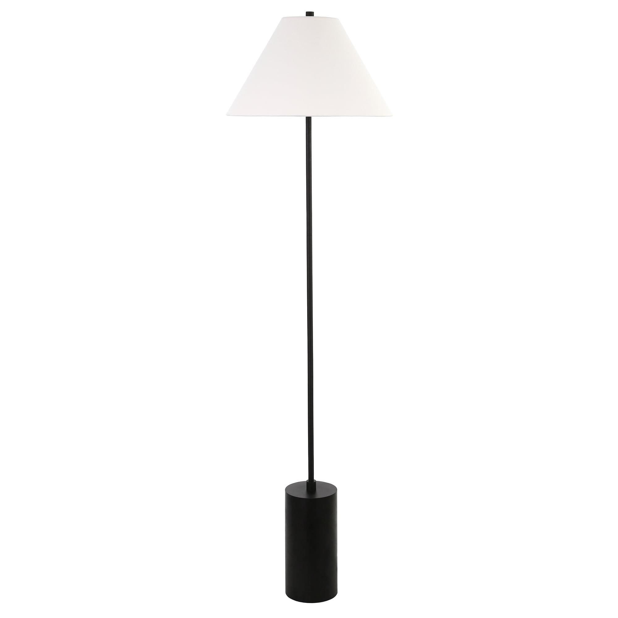Sleek Blackened Bronze Adjustable Contemporary Floor Lamp