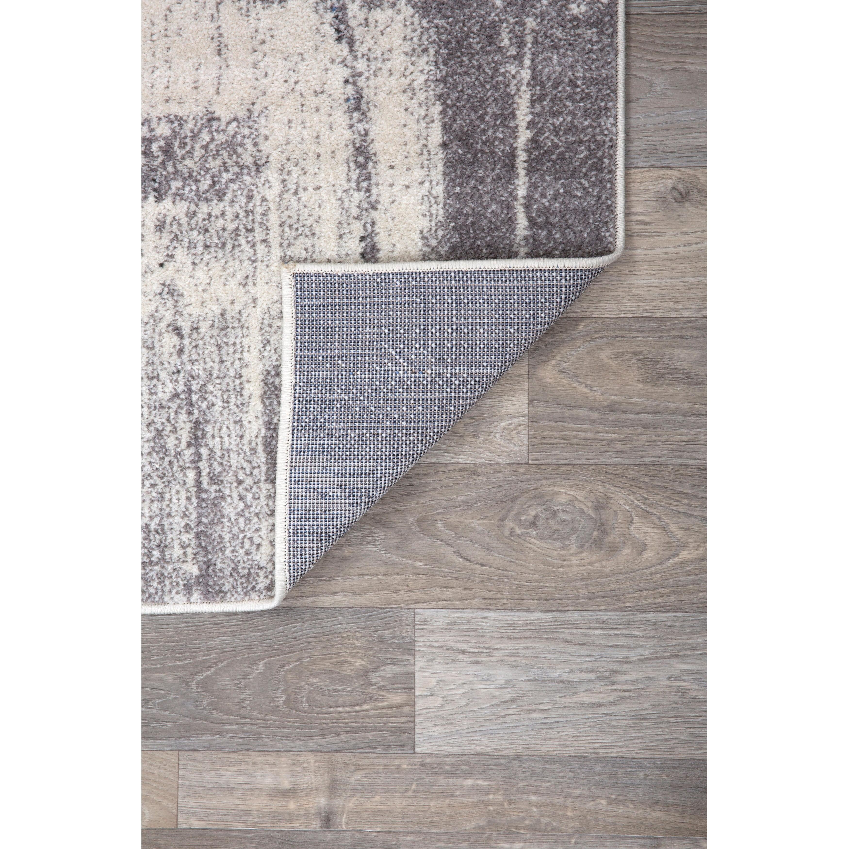 World Rug Gallery Contemporary Modern Abstract Black 2' x 3' Area Rug:  Stain-Resistant,  Low Pile,  Pet Friendly