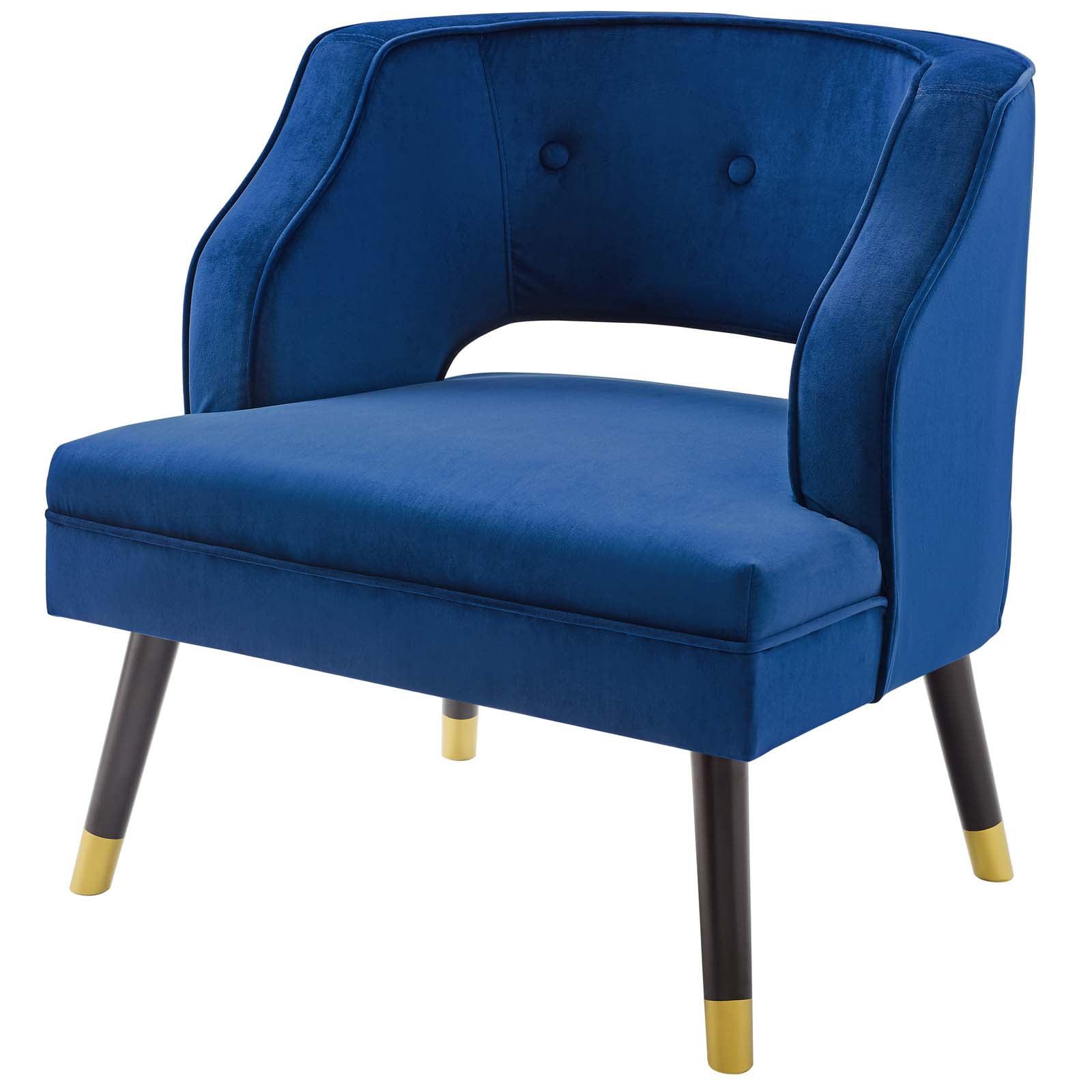 Carson Carrington Taktsberget Velvet Armchair by Modway