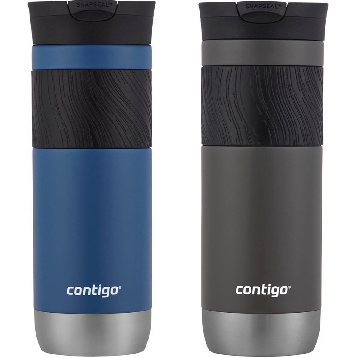 Contigo Byron 2.0 Stainless Steel Travel Mug with SNAPSEAL Lid and Grip, 20oz., 2 Pack