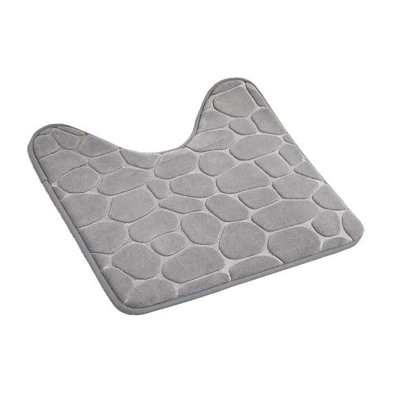 Evideco Contour Bath Rug Memory Foam Mat 3D Pebble 20”L x 20”W