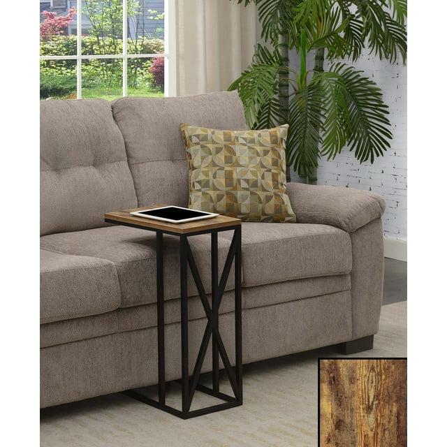 15.75 x 10 x 24.25 in. Tucson C End Table, Brown Wood with Black