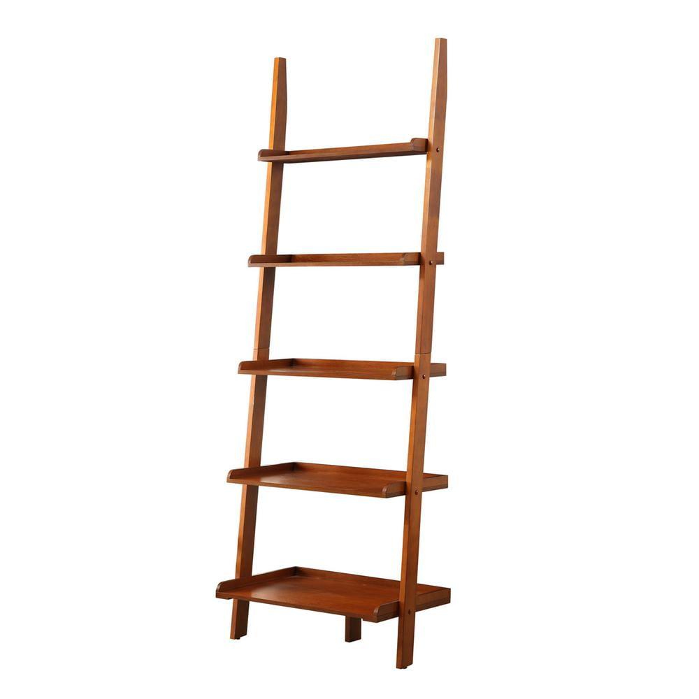 Convenience Concepts American Heritage Bookshelf Ladder, Cherry