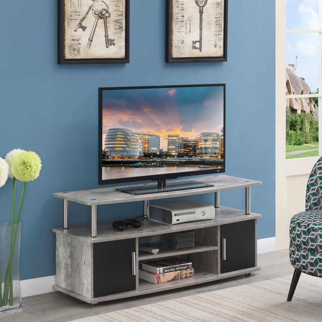 Sleek Gray 48" Monterey TV Stand with Cabinet Storage