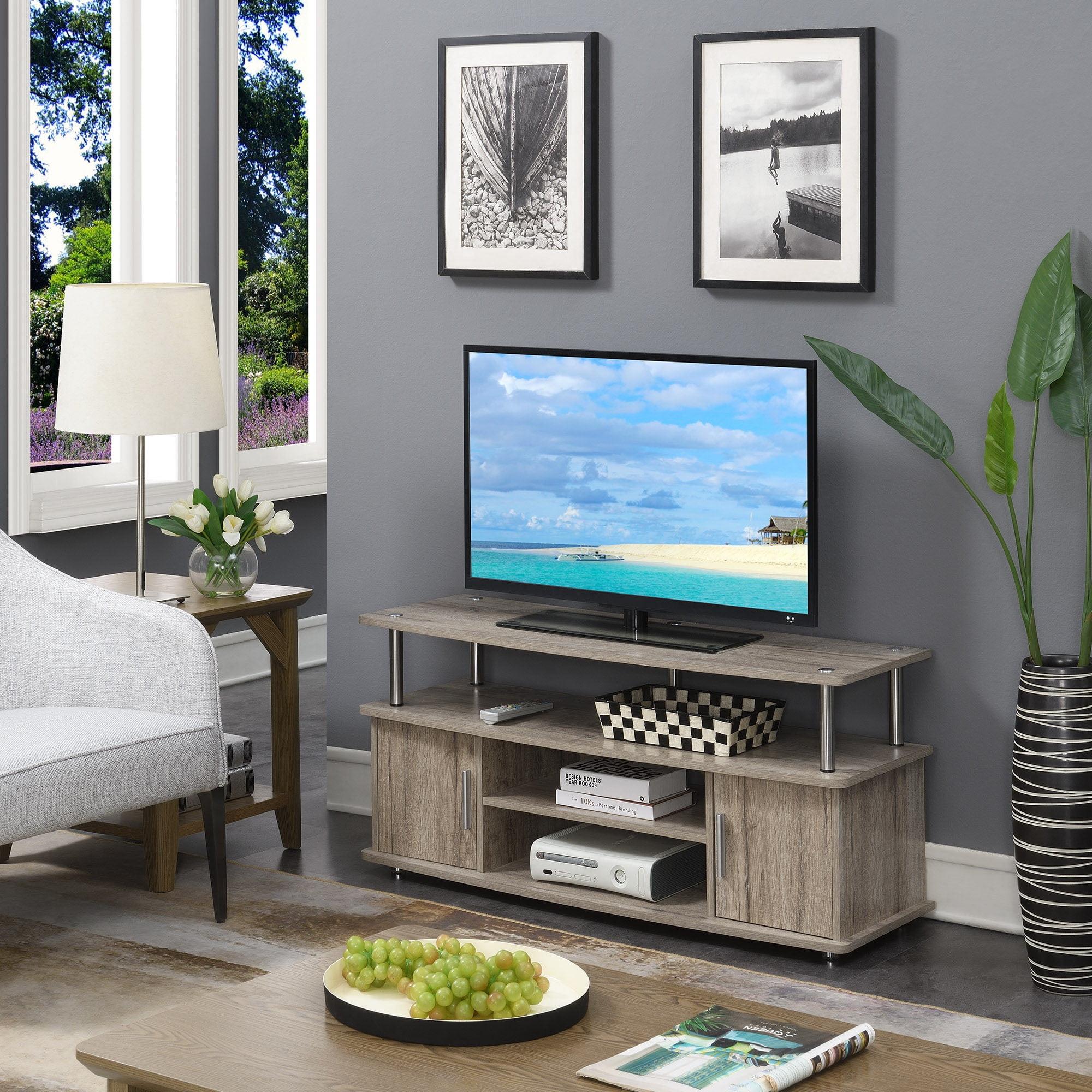 Monterey Sandstone Wood 48" TV Stand with Cabinet Storage