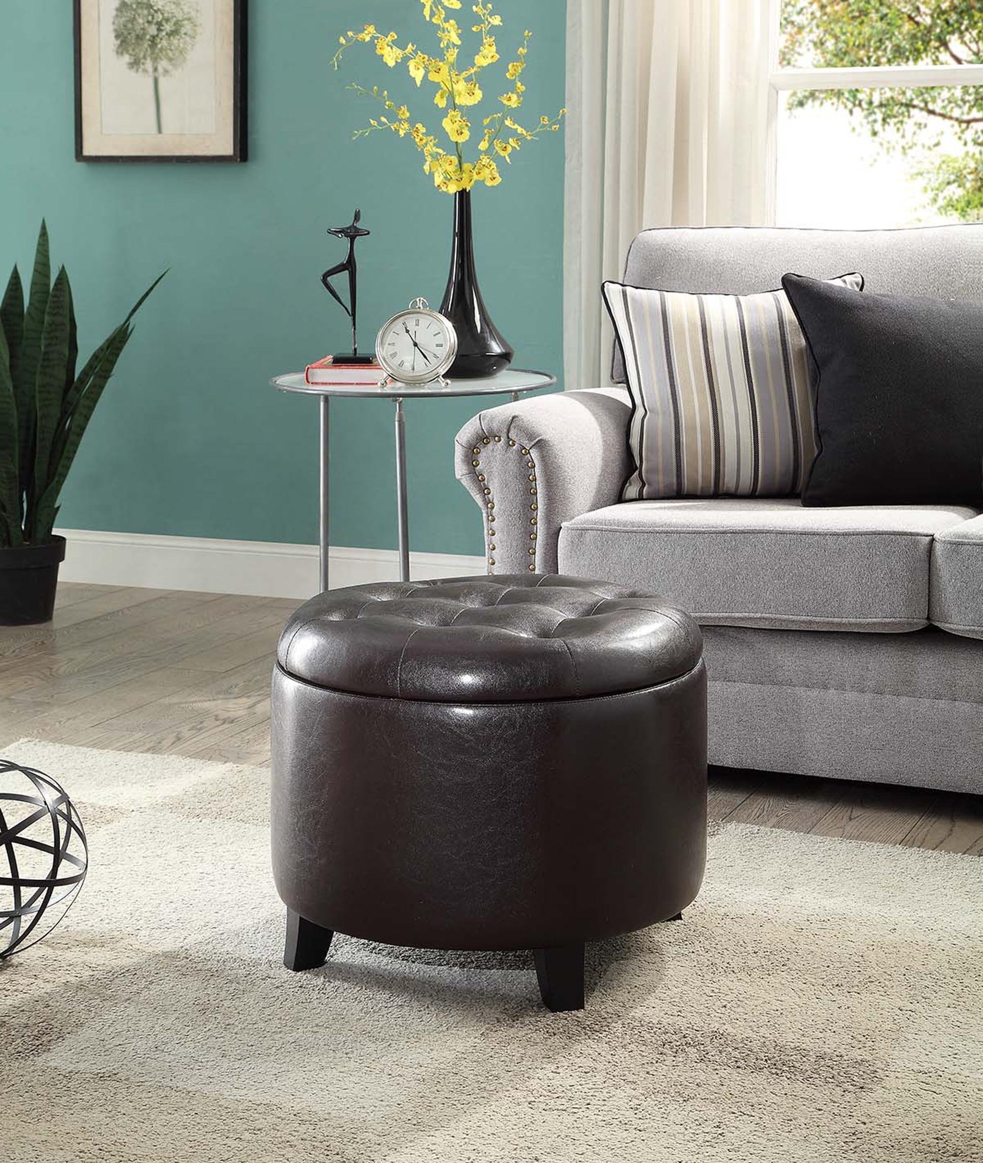 Convenience Concepts Designs4Comfort Round Ottoman