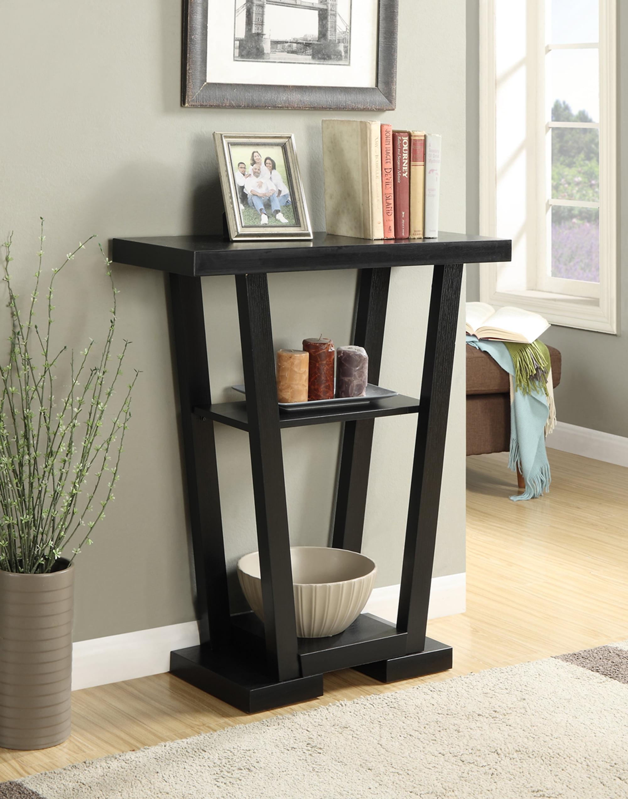 Convenience Concepts Newport V Console Table, Black