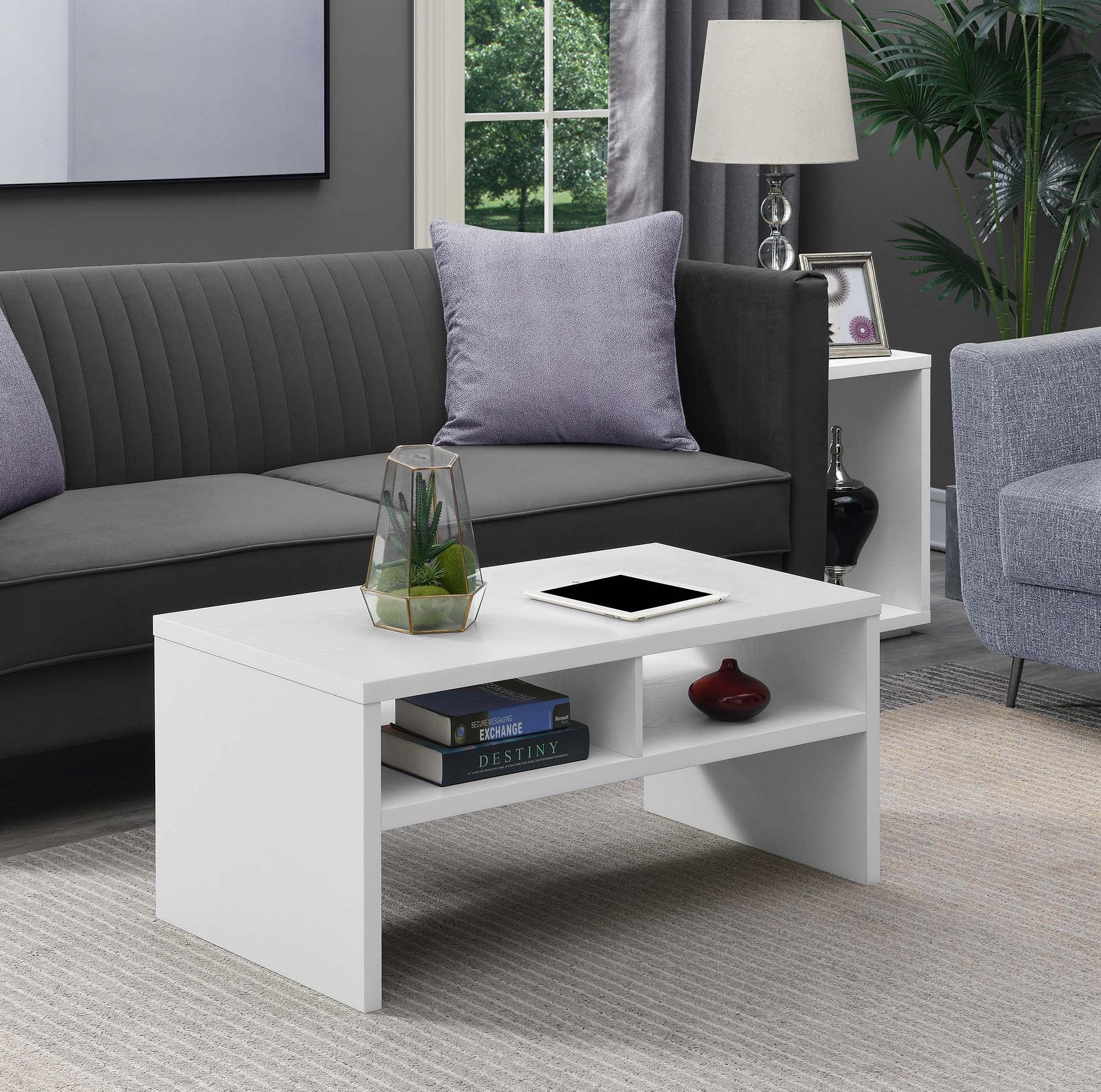 Convenience Concepts Northfield Admiral Deluxe Coffee Table with Shelves, Multiple Finishes