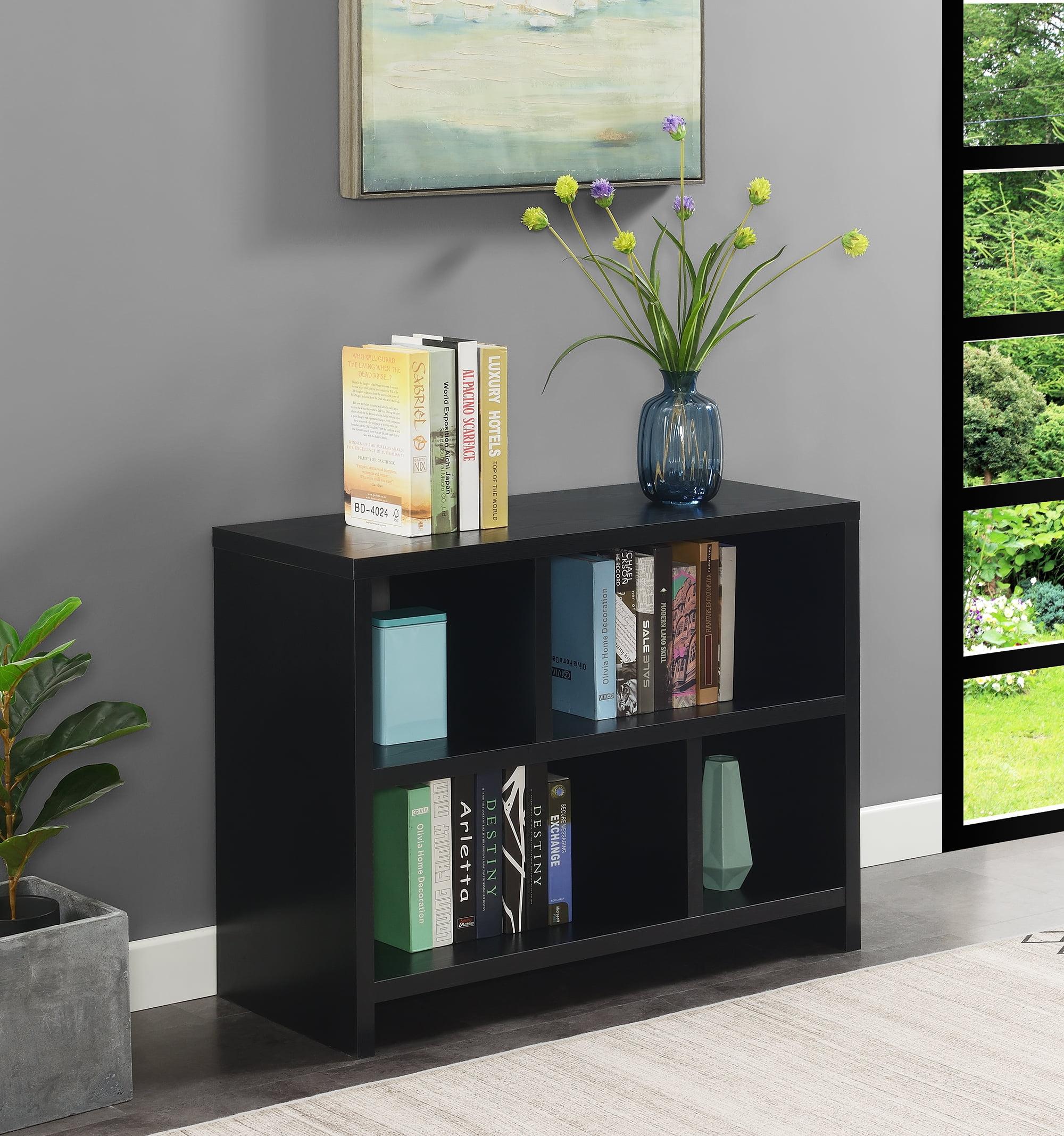 Northfield Modern Black 3-Tier Console Bookcase