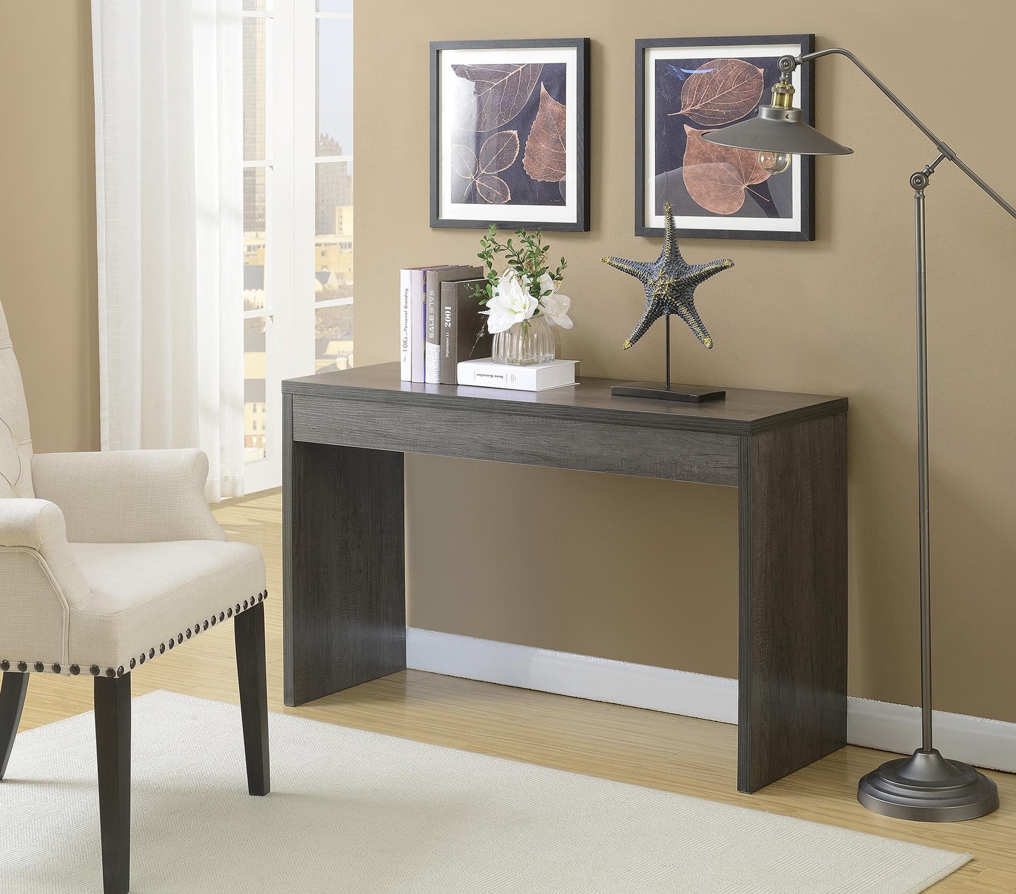 Convenience Concepts Northfield Hall Console Desk Table/Desk, Weathered Gray