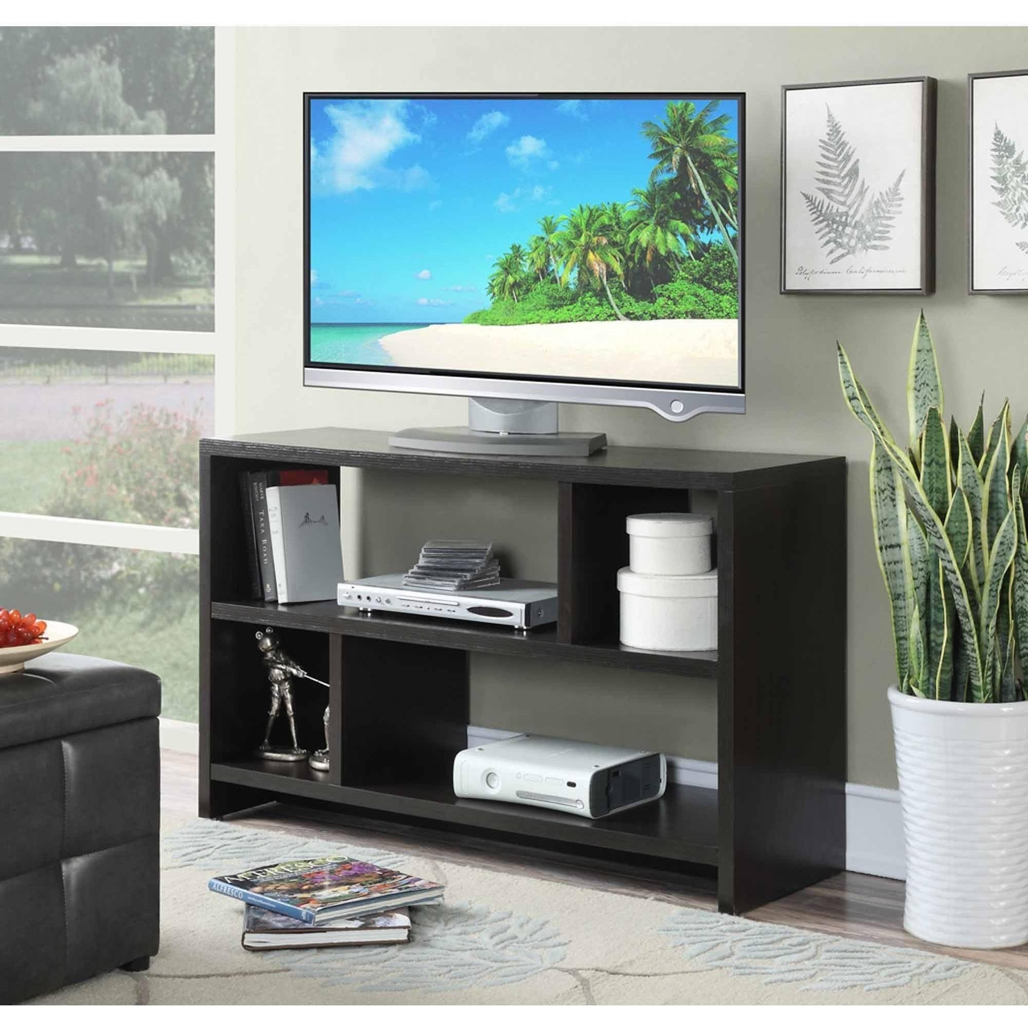 Espresso 48" MDF and Melamine TV Stand with Cabinet