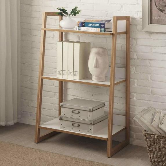 Convenience Concepts Oslo Sundance 3 Tier Bookshelf, White/Natural