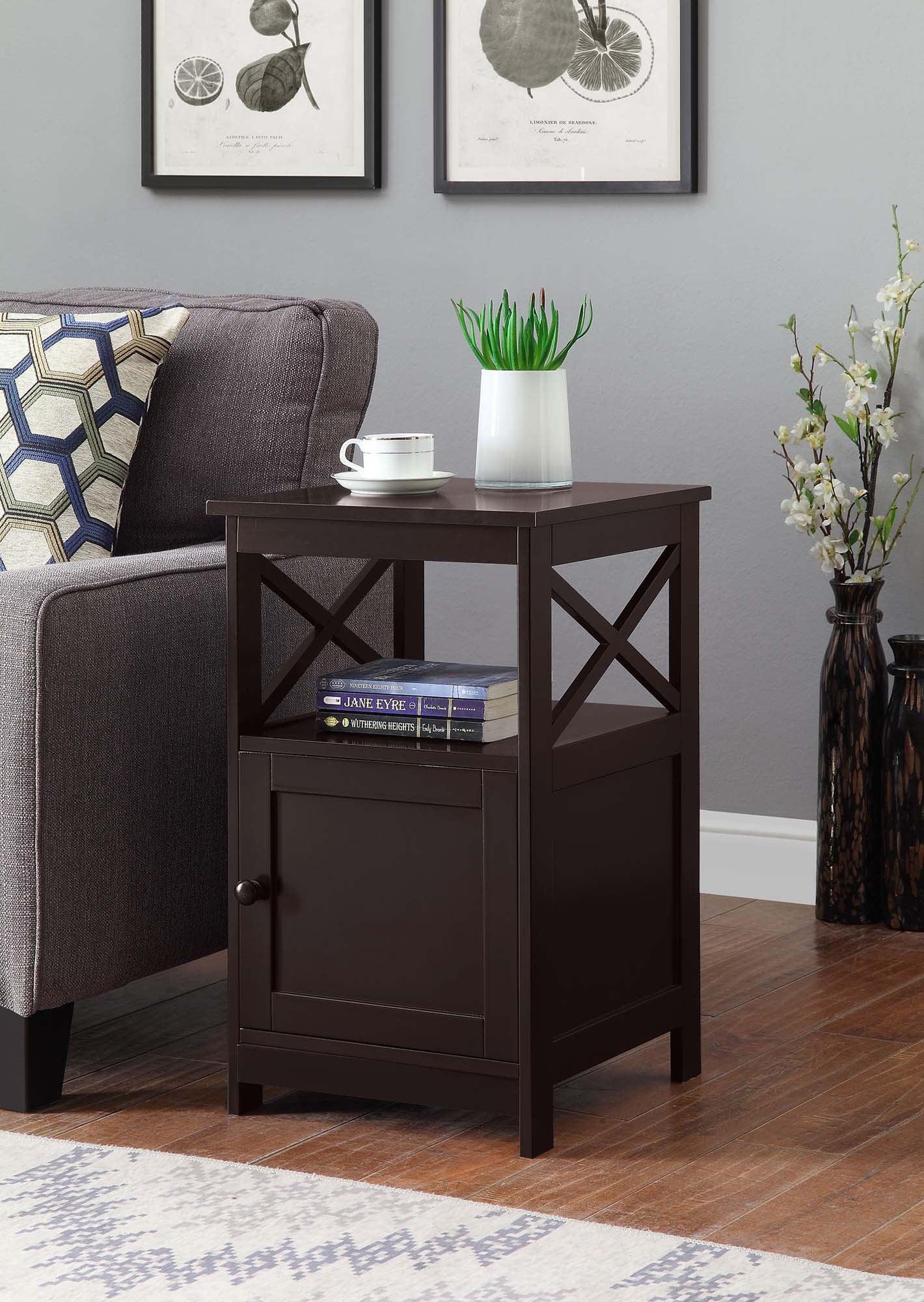 Convenience Concepts Oxford End Table with Cabinet