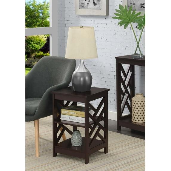 Convenience Concepts Titan End Table with Shelves, Multiple Finishes