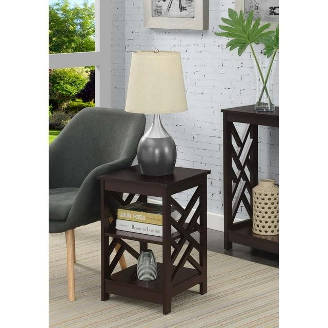 Convenience Concepts Titan End Table with Shelves, Multiple Finishes