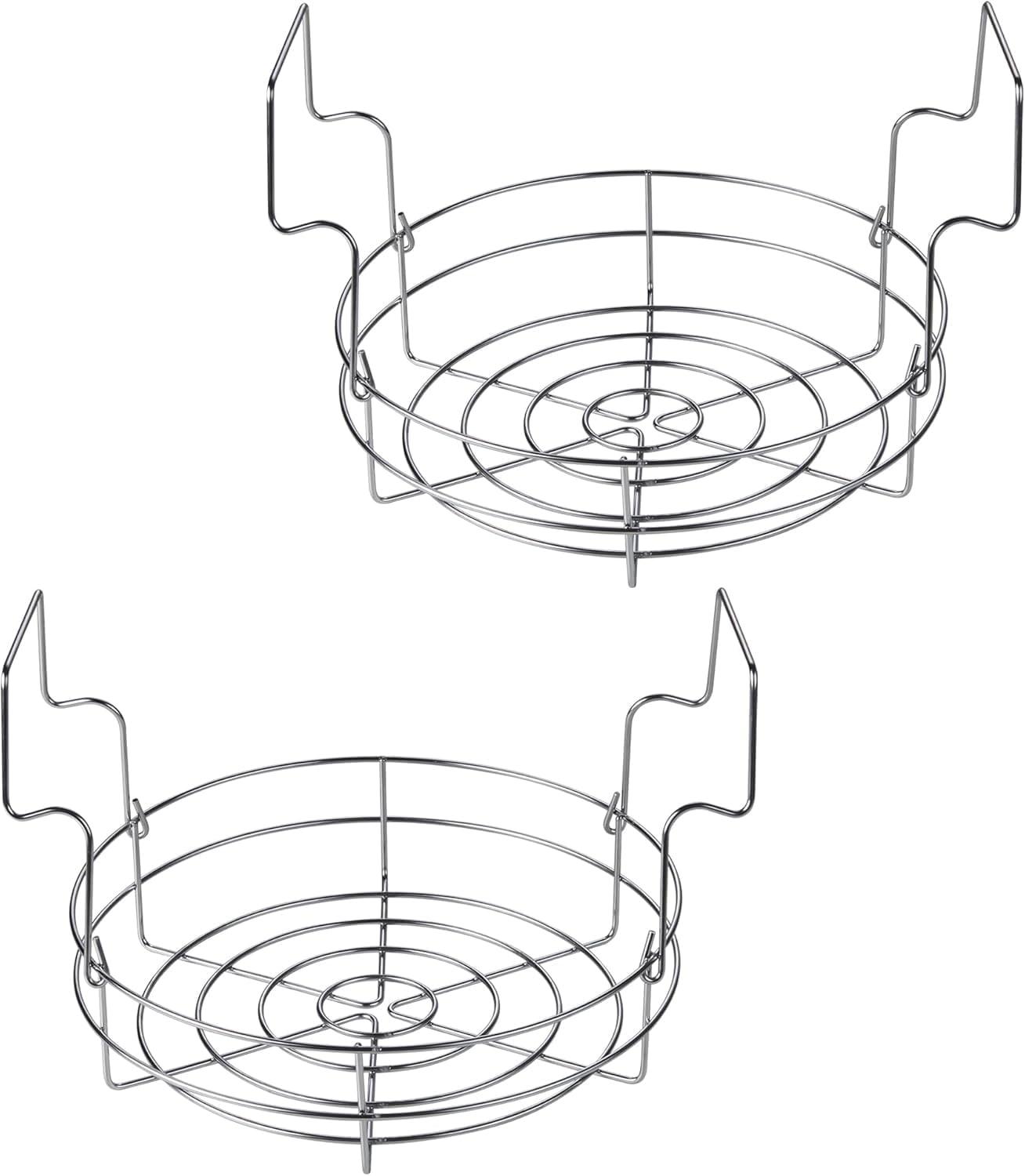 Cook N Home Cook N Home 12-inch Canning Rack, 2 Pack, Stainless Steel Steamer Canning Jar Rack, Kit For Regular Wide Mouth Mason Jars Ball Jars Holds 8 Pint Or 7 Quart Jars