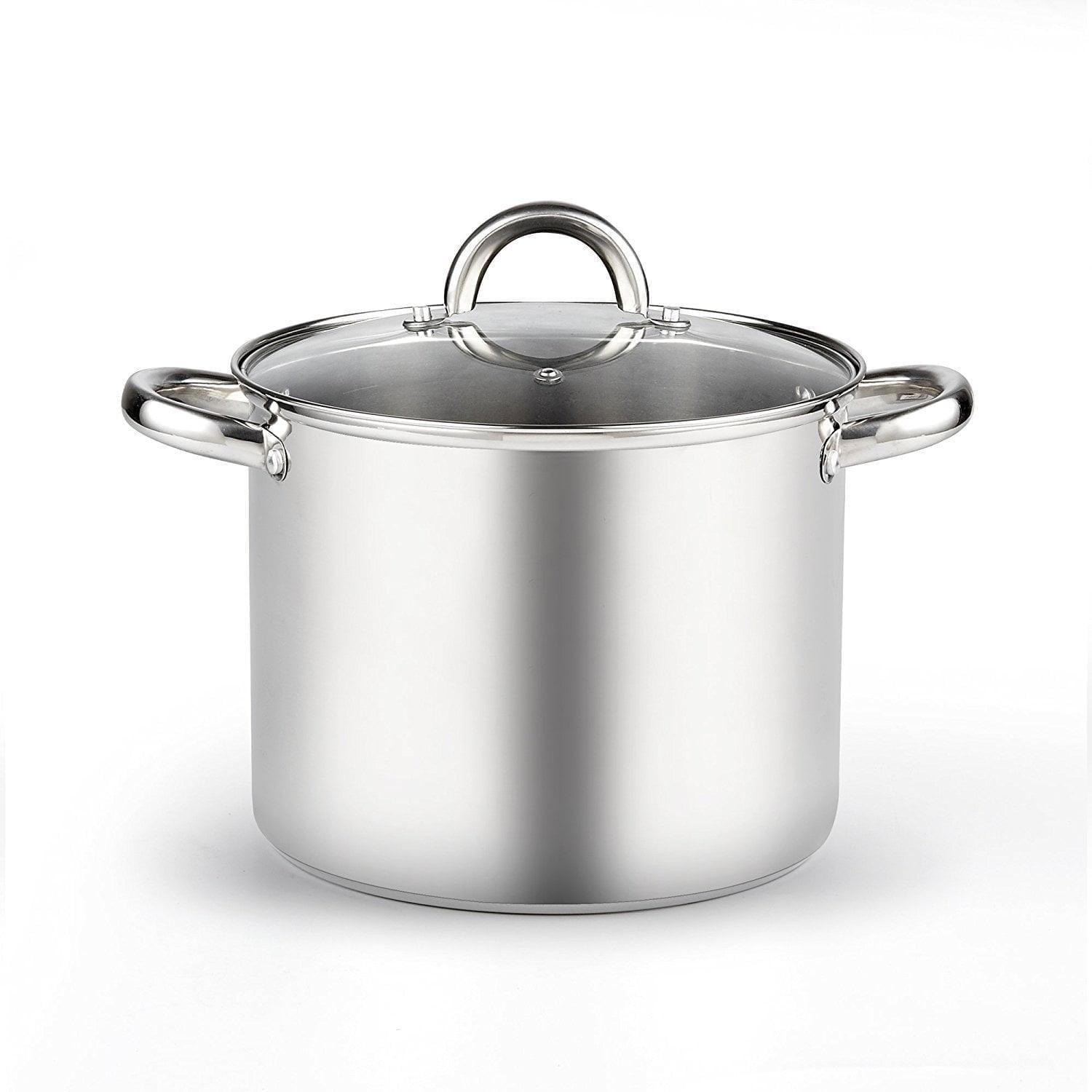 Cook N Home 8 Quart Stainless Steel Stockpot with Lid