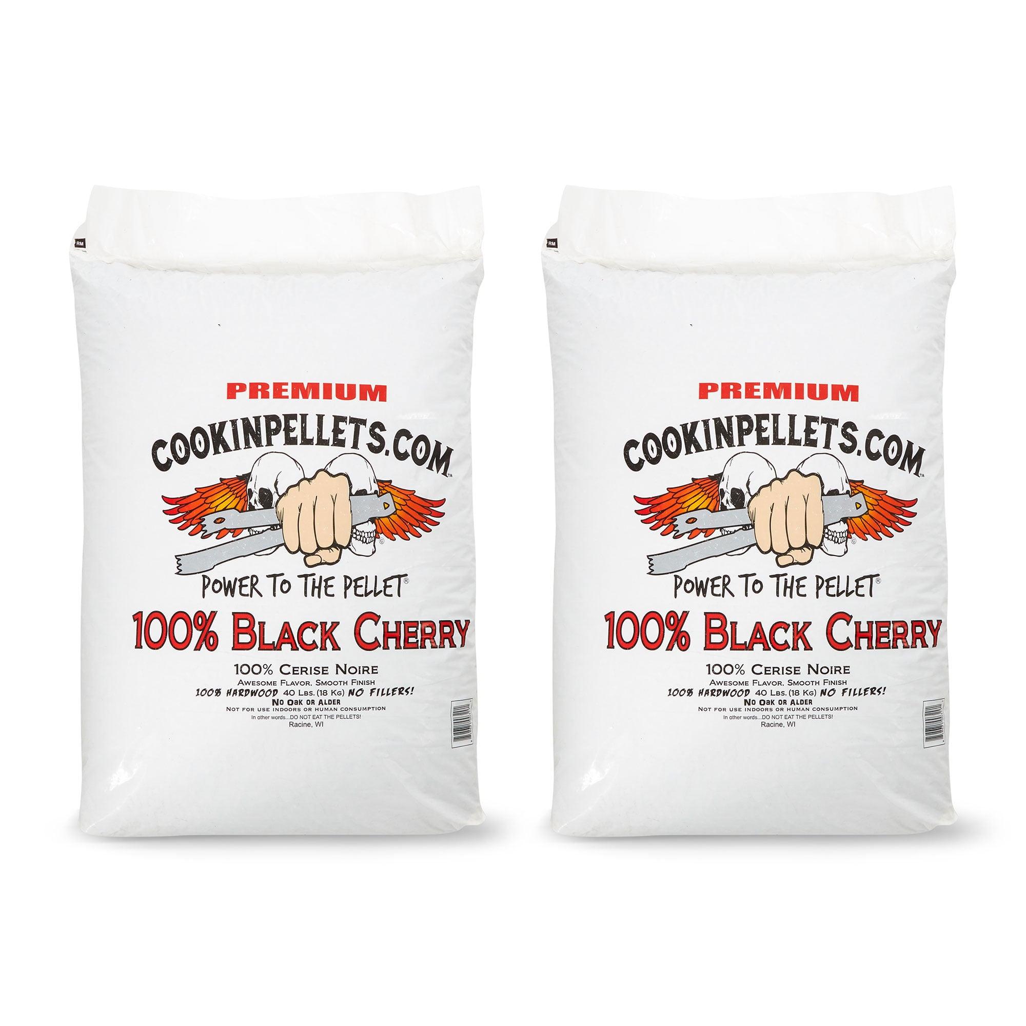 CookinPellets 40lb Black Cherry Grill Smoker Hardwood Wood Pellets (2 Pack)