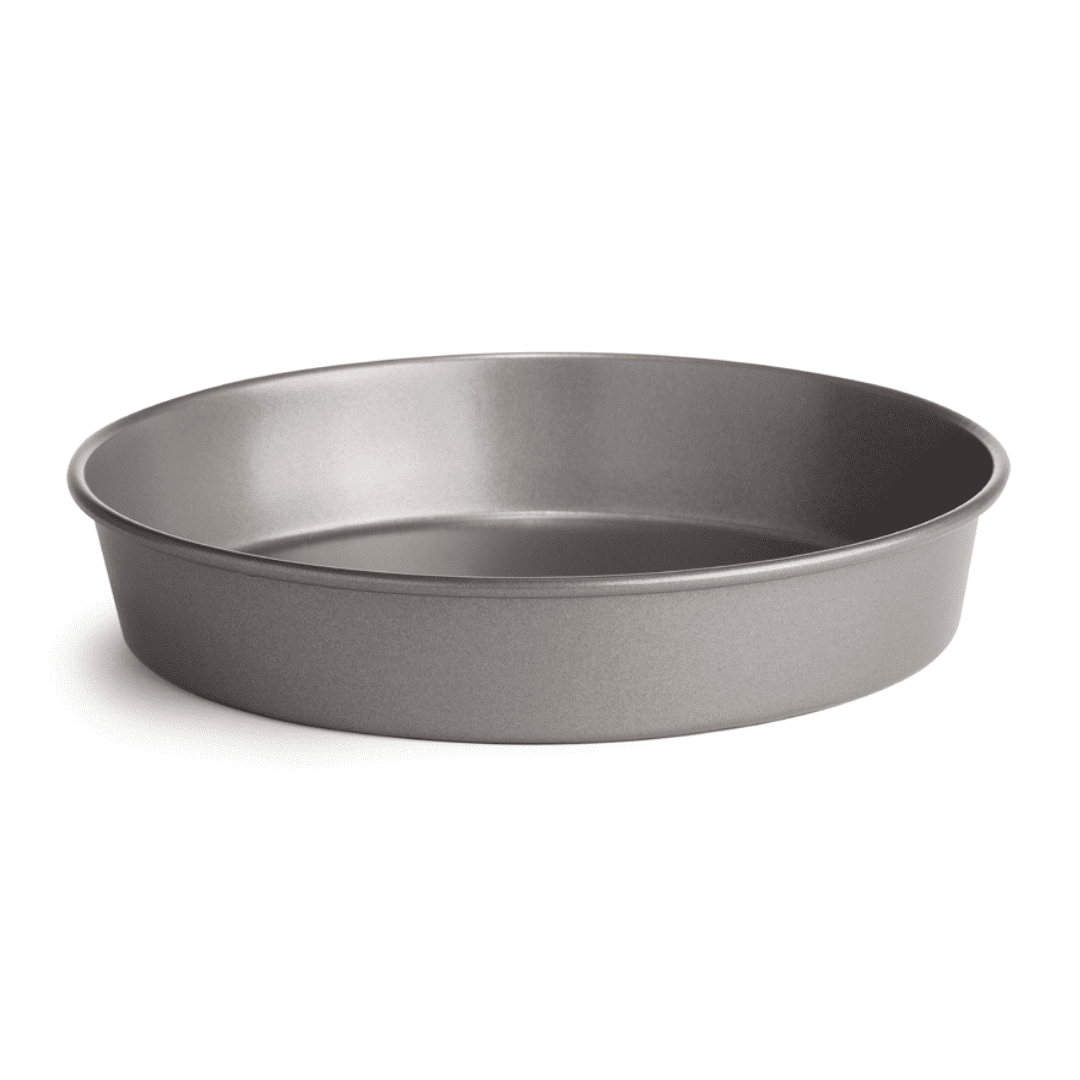 9-Inch Gray Non-Stick Carbon Steel Round Cake Pan