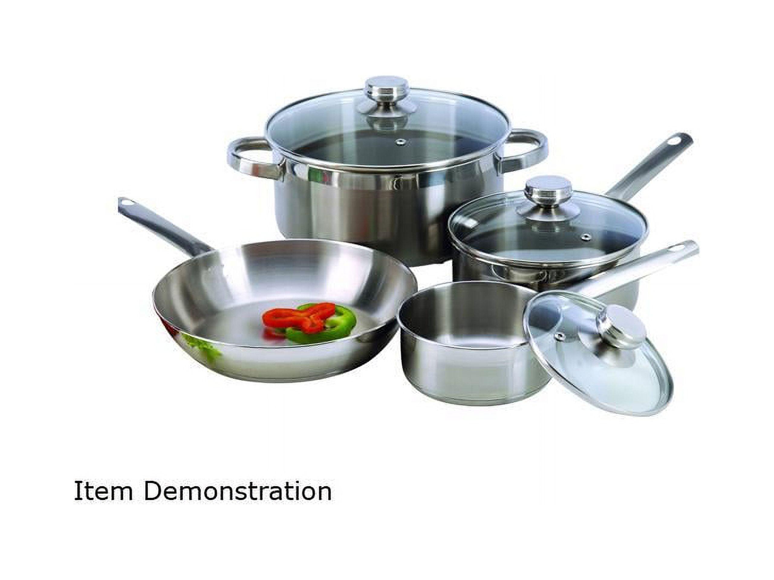 COOKPRO 503 STEEL COOKWARE SET 7PC ENCAPSULATED BASE