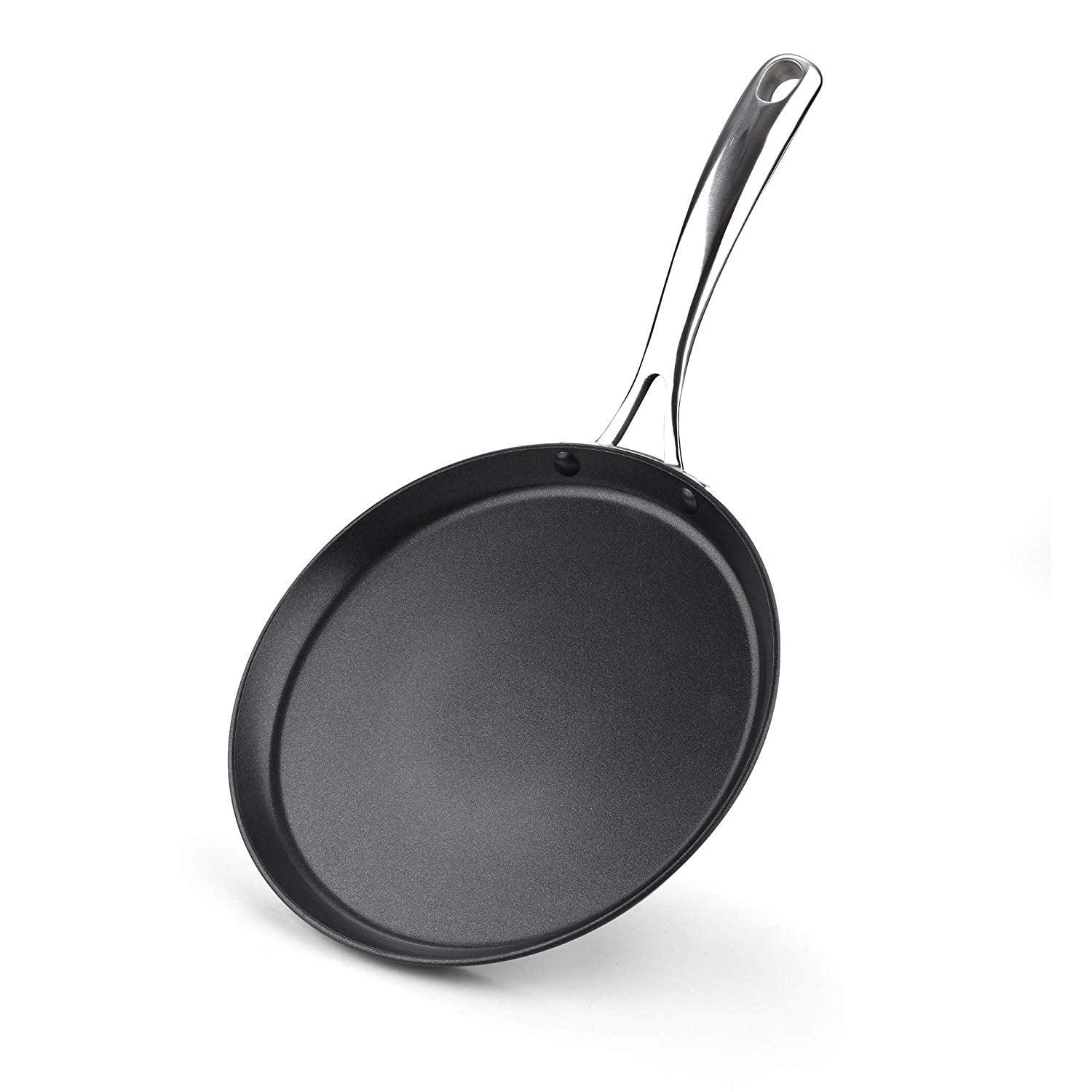 Cooks Standard 9.5-Inch Black Nonstick Hard Anodized Crepe Pan