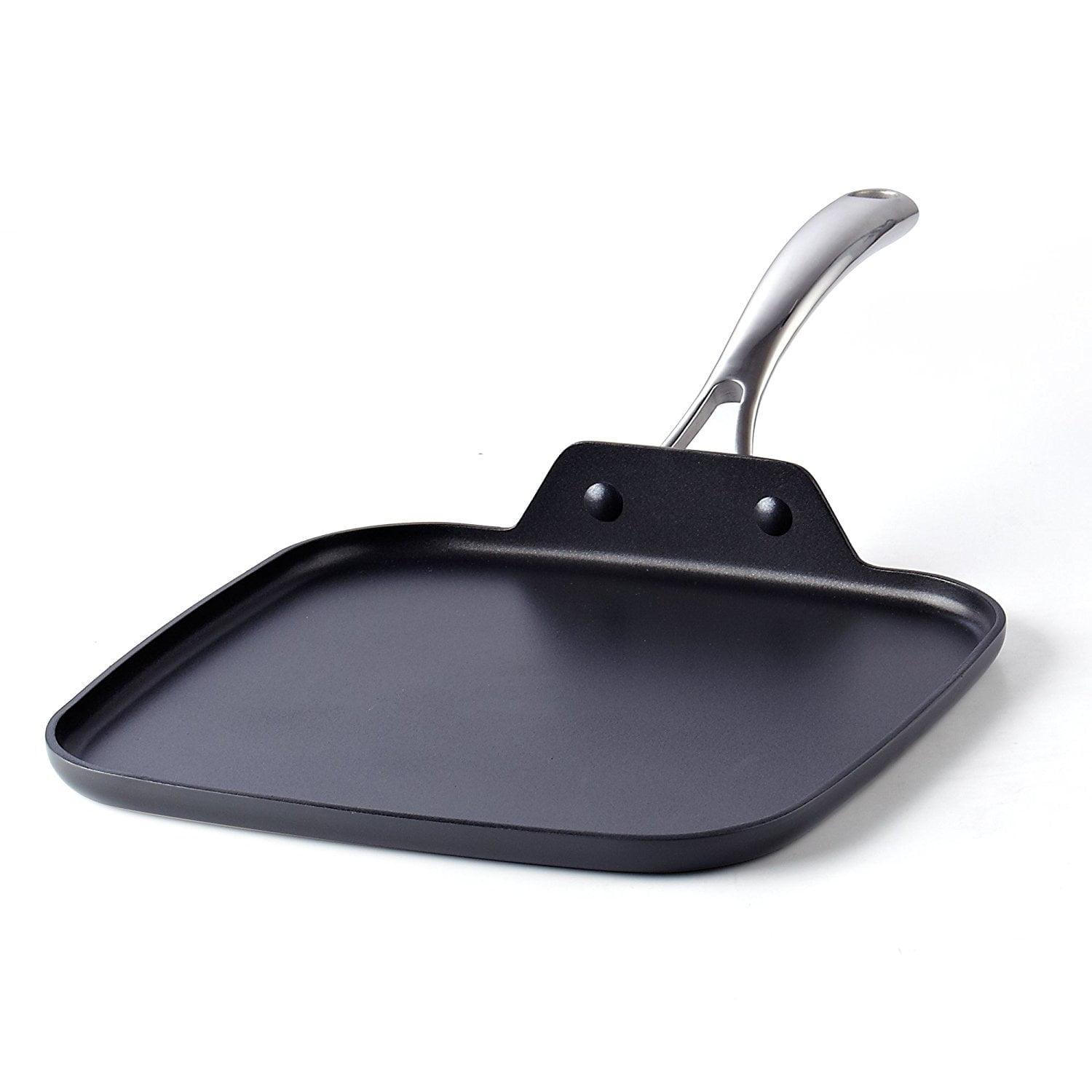 Cooks Standard Nonstick Hard Anodized Square Griddle Pan 11 x 11-Inch