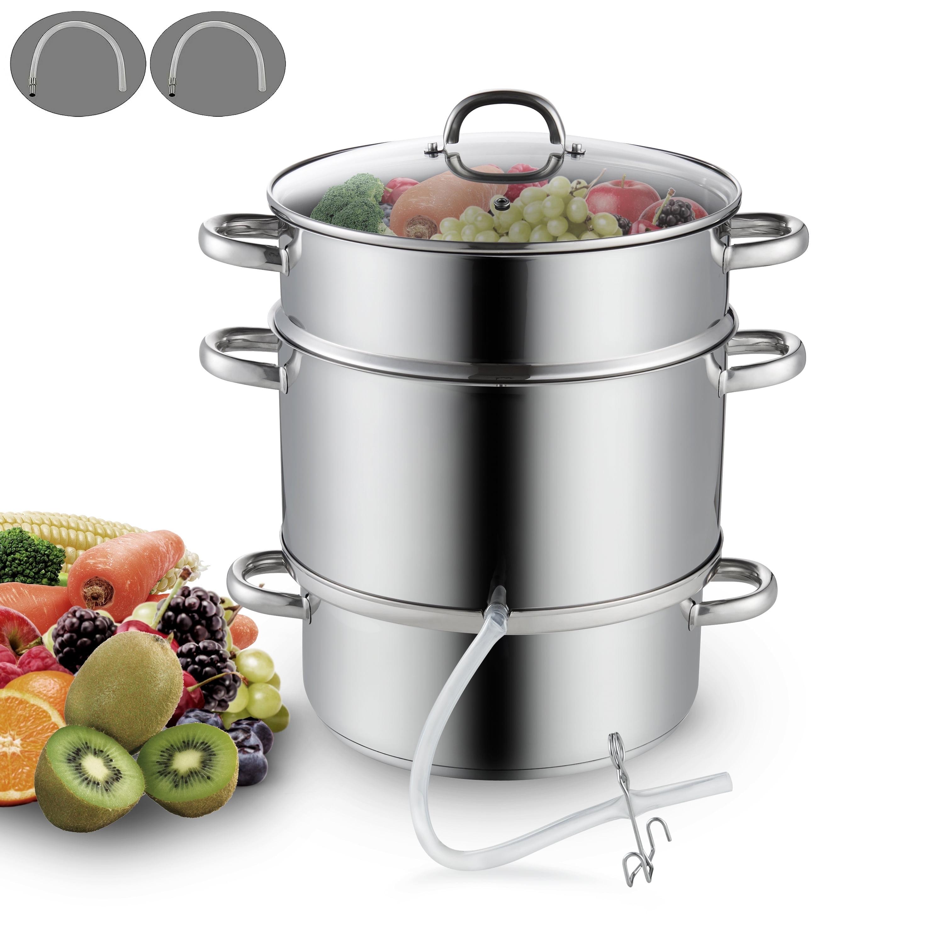 Cooks Standard Cooks Standard Canning Juice Steamer Extractor Fruit Vegetables, 11-Quart Stainless Steel Multipots