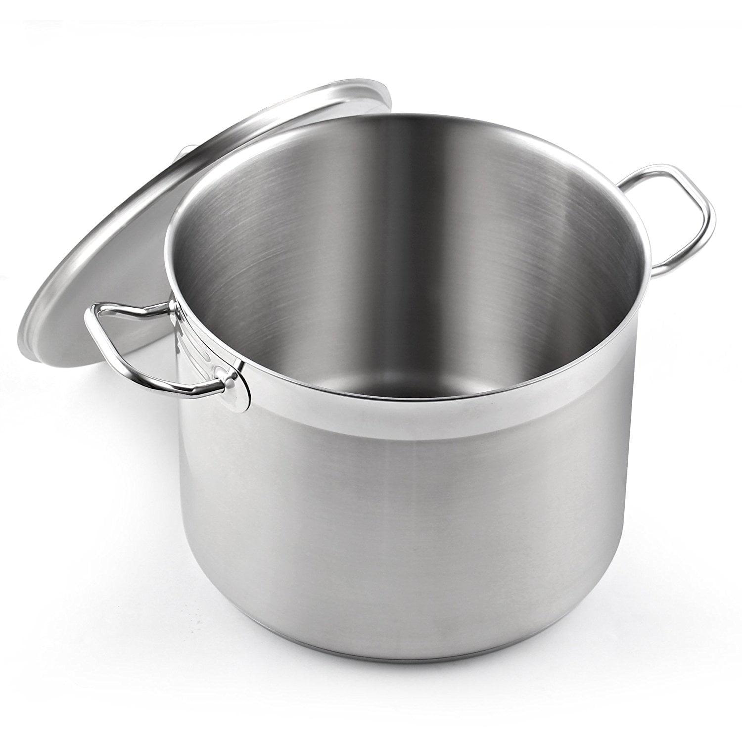 20 Quart Stainless Steel Professional Grade Stockpot with Lid