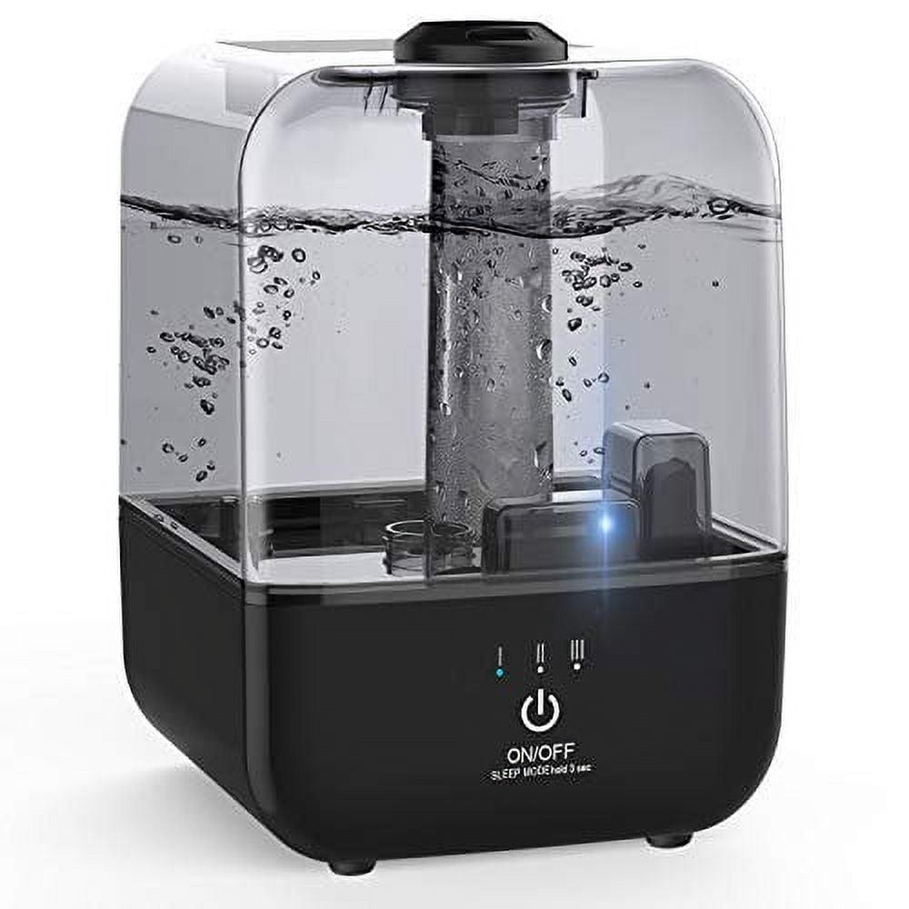 Black Ultrasonic Cool Mist Humidifier with 4.5L Tank