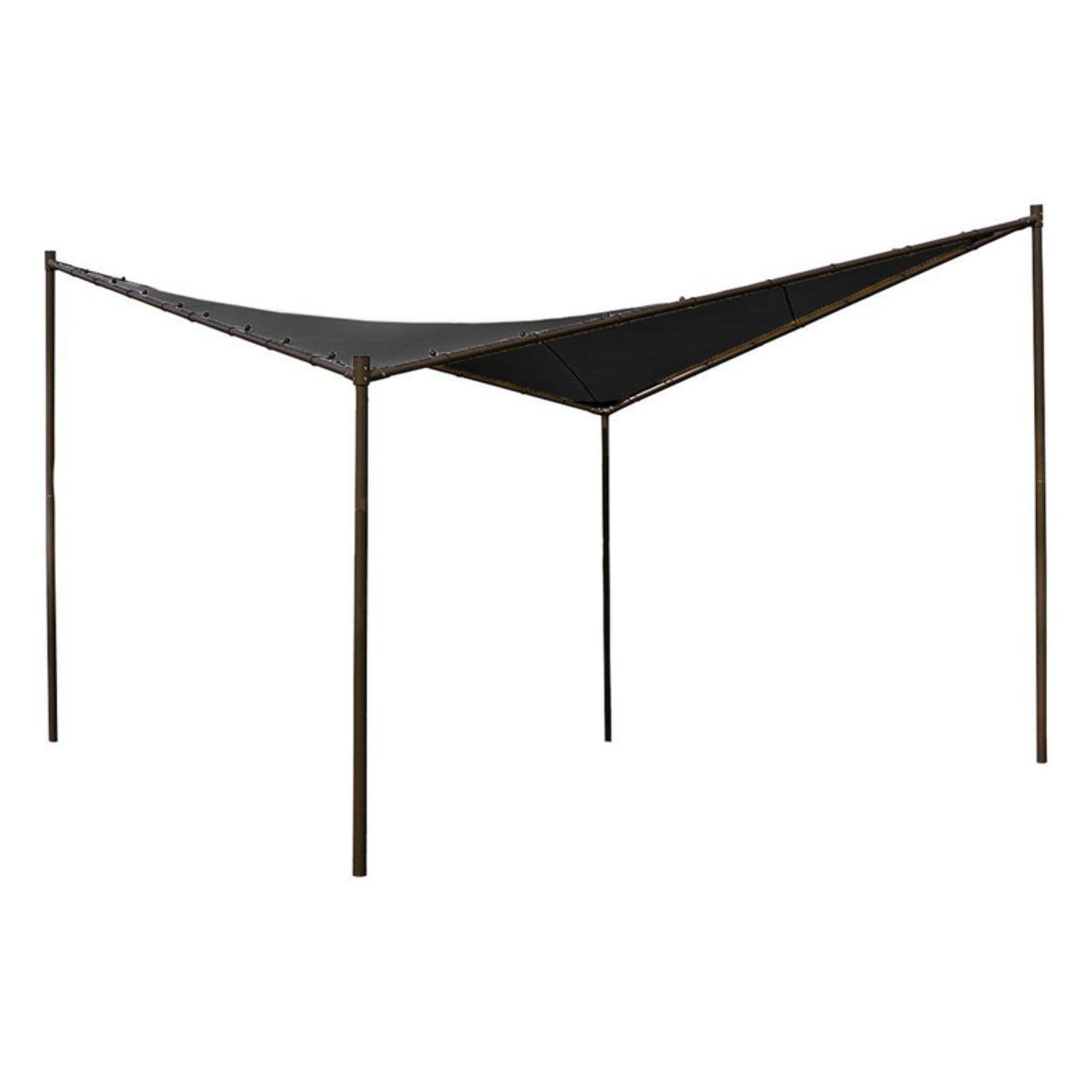 Modern Charcoal Butterfly 13' Patio Gazebo with UV Block Steel Frame