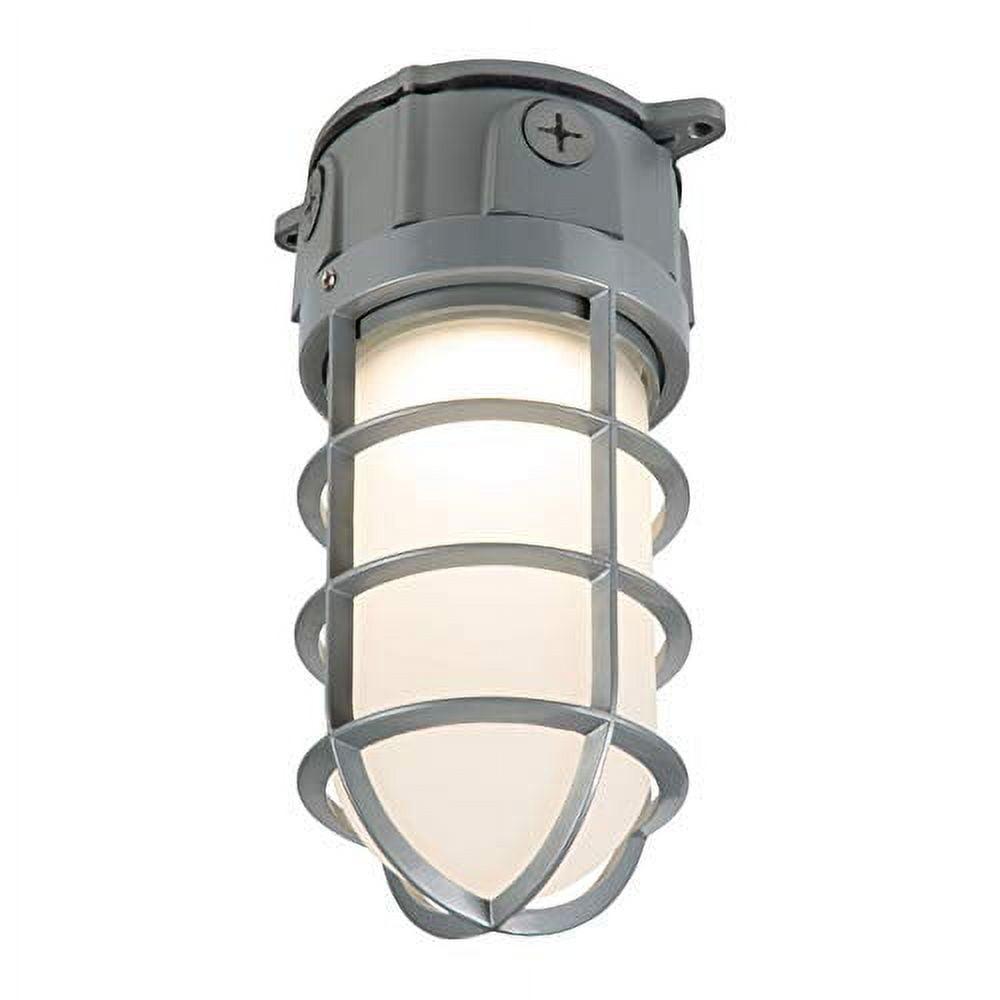 Gray Aluminum LED Flood Light with Warm White Illumination