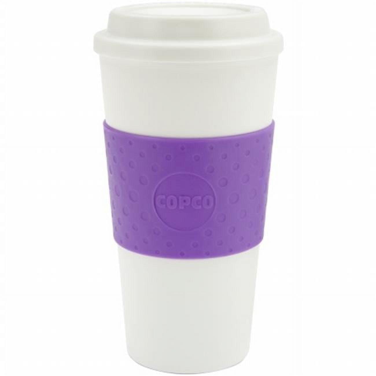 Copco Acadia 16 oz Reusable To-Go Travel Mug - BPA-Free Insulated Coffee Cup with Double-Wall Insulation - Microwave & Dishwasher Safe (Lilac)