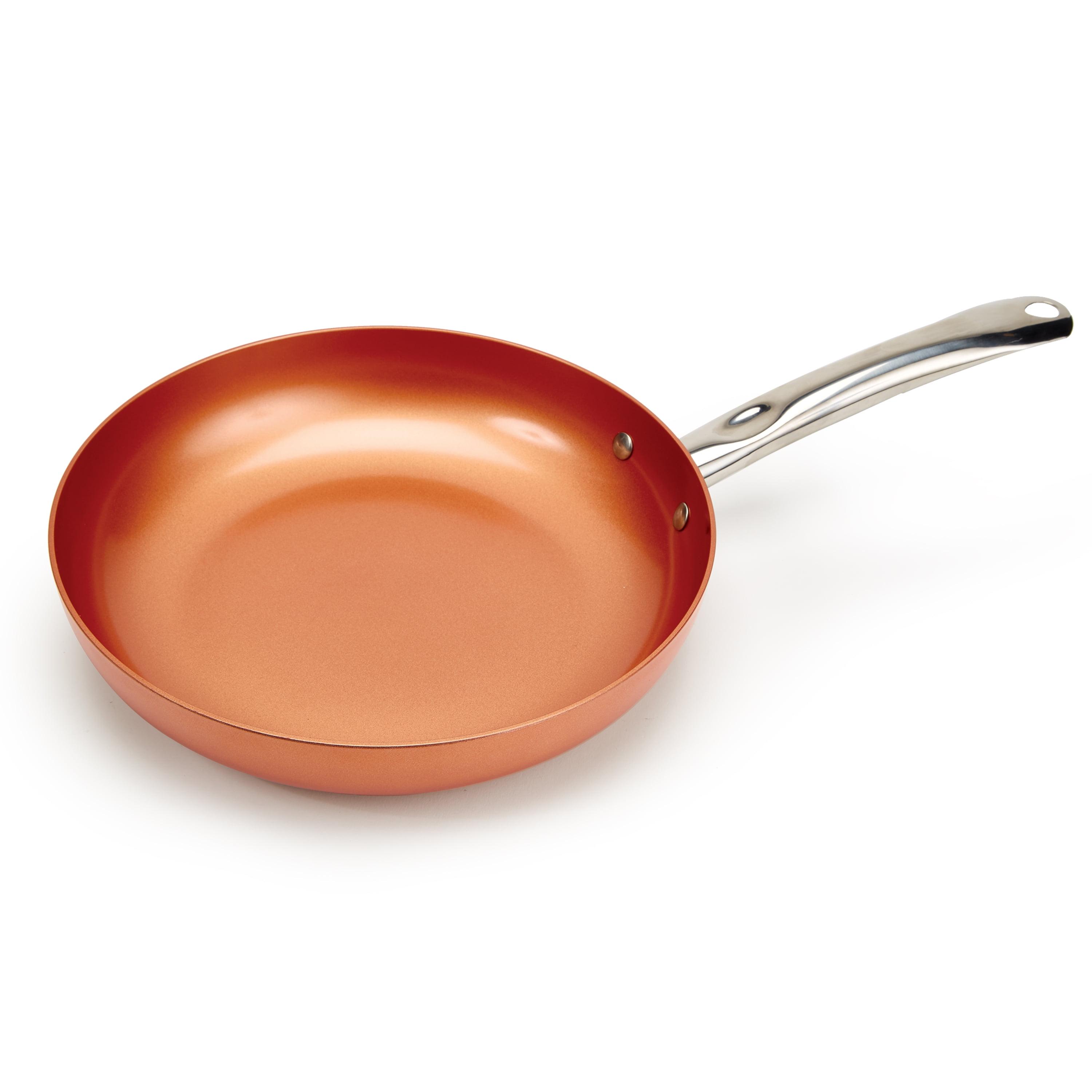 Copper 10" Non-Stick Fry Pan with Stainless Steel Handle