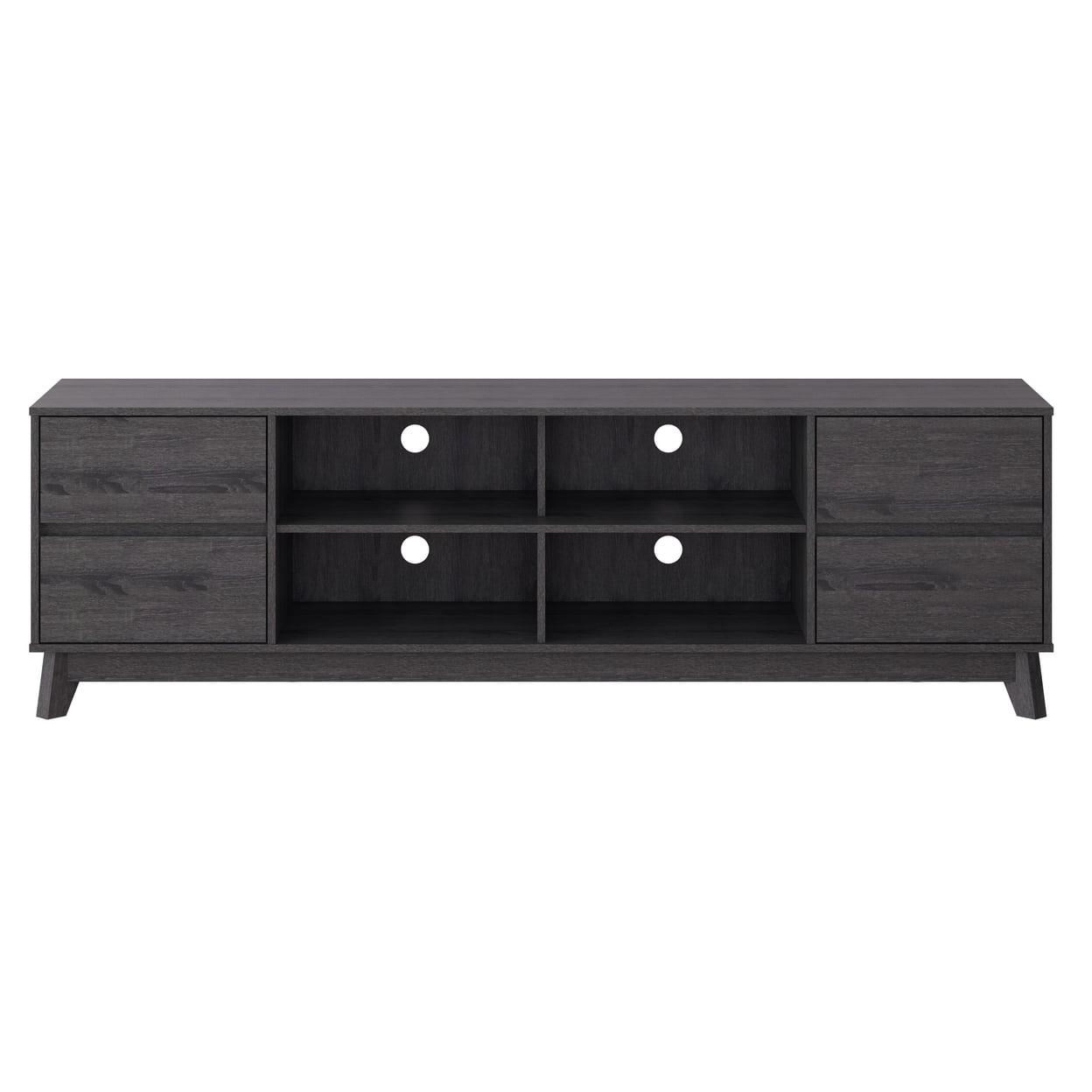 Hollywood Wood Grain TV Stand for TVs up to 85" with Drawers Gray - CorLiving