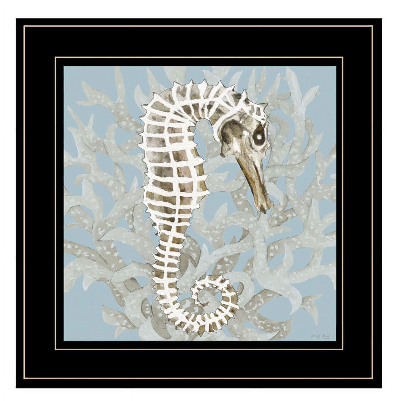 Highland Dunes Coral Seahorse I Framed Wall Art for Living Room, Home Wall Décor By Cindy Jacobs