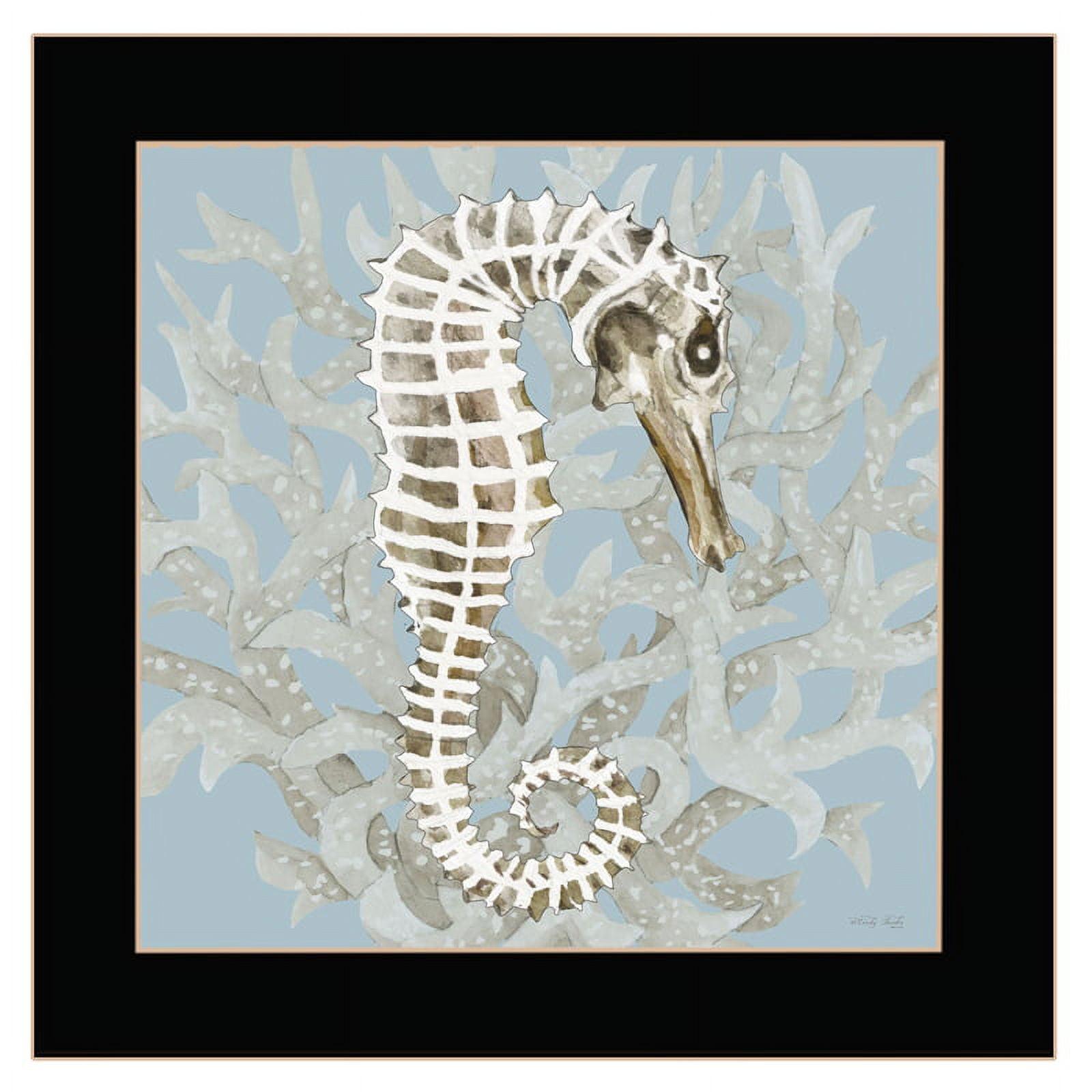 Coral Seahorse I by Cindy Jacobs Print Wall Art Wood Multi-Color