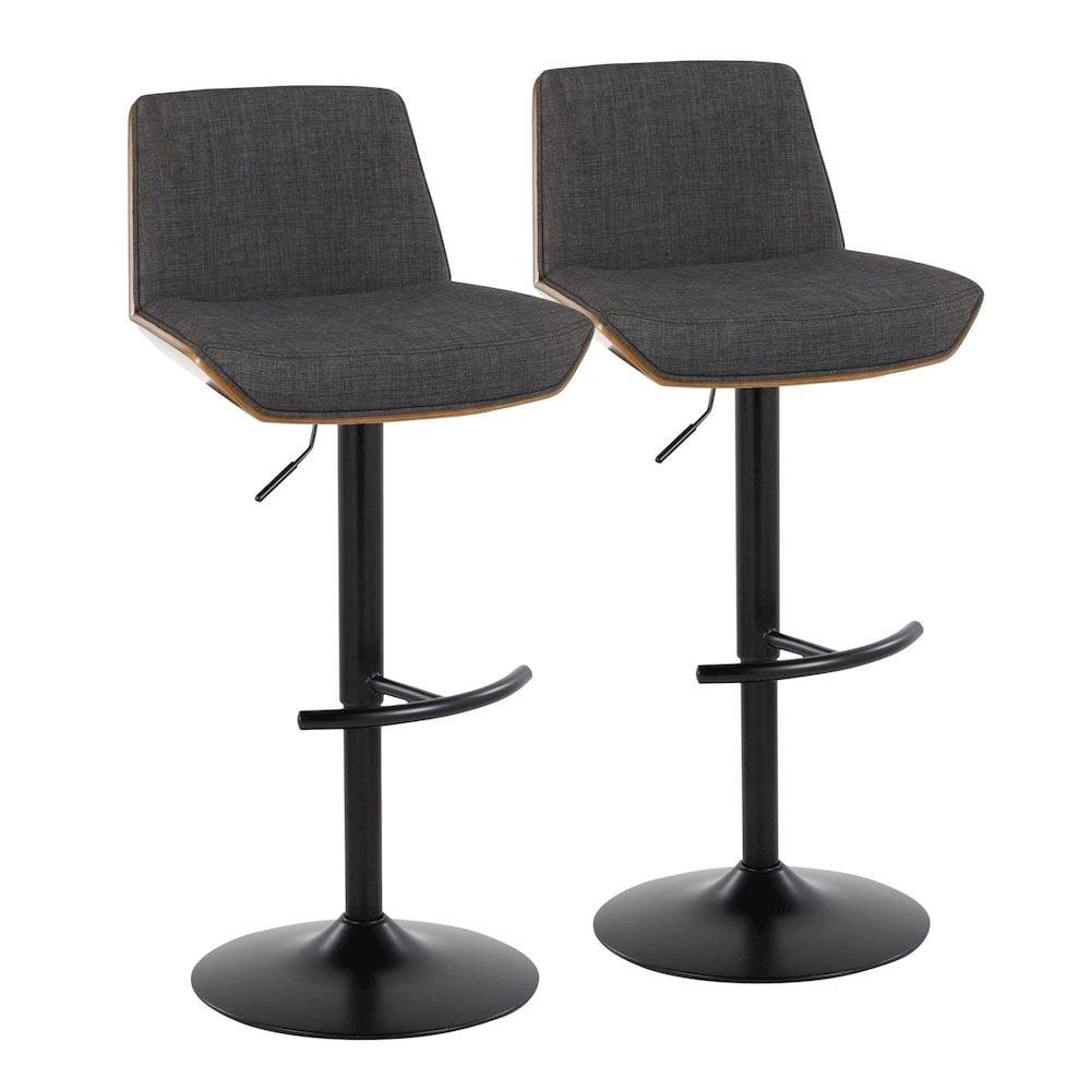 LumiSource Corazza Adjustable Barstool - Set of 2