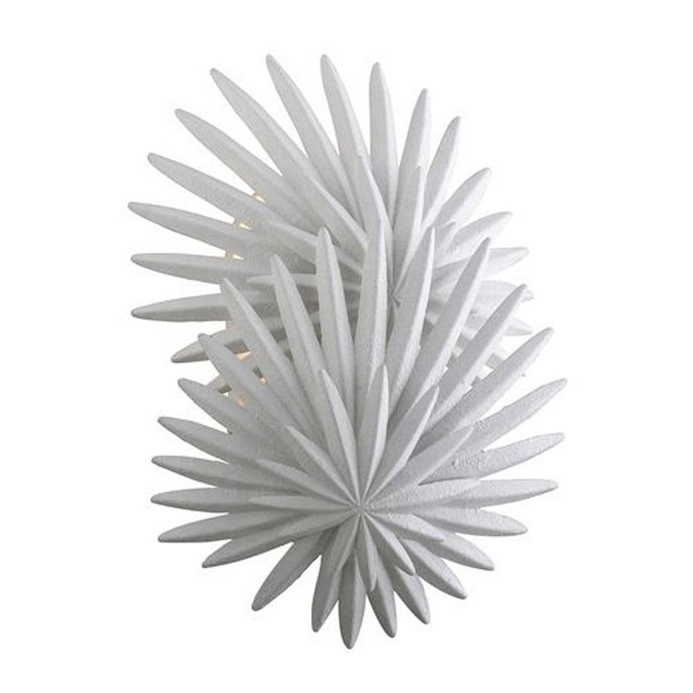 Gesso White Dimmable Iron 2-Light Wall Sconce