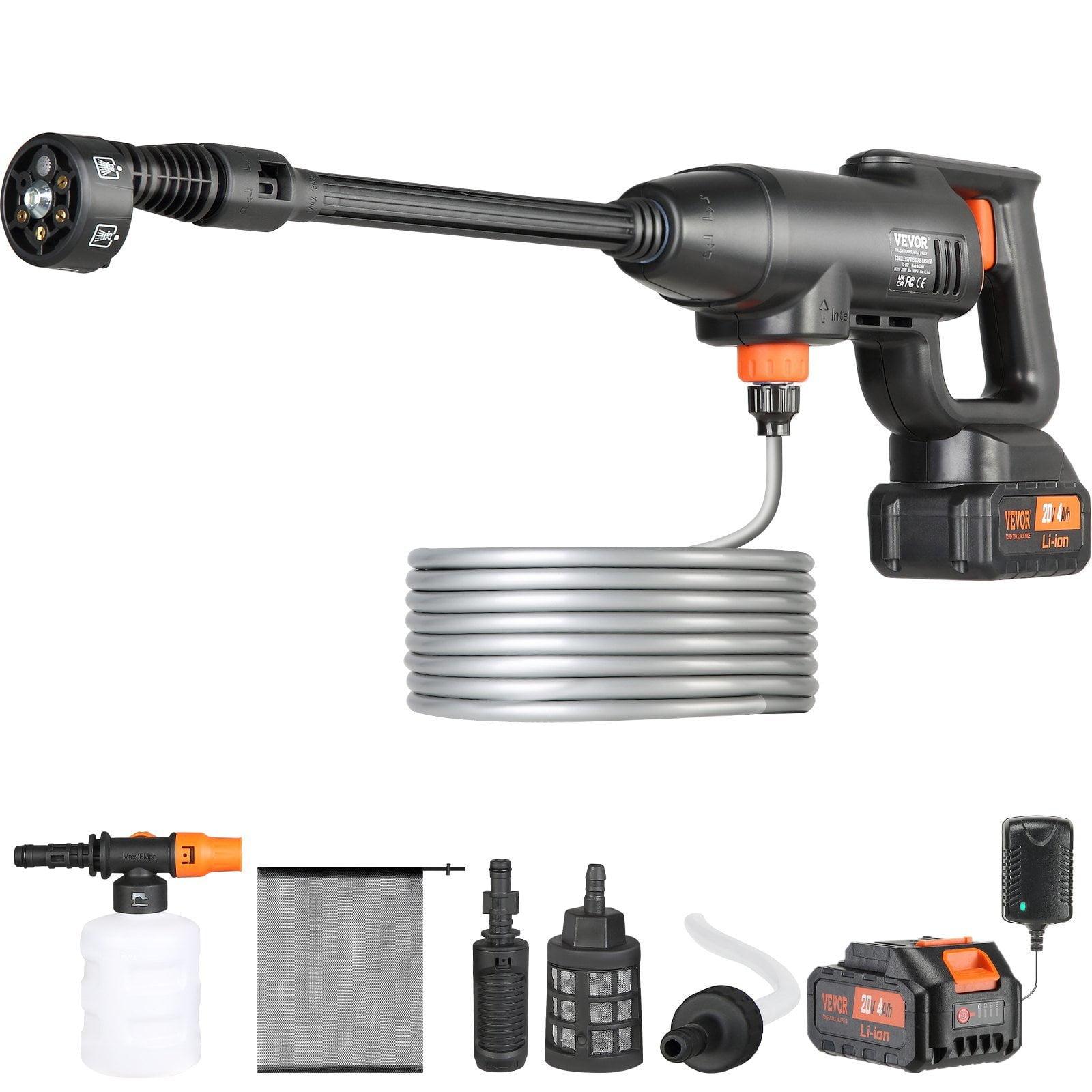 VEVOR VEVOR Cordless Pressure Washer, 580-PSI 1.1 GPM Portable Power Cleaner