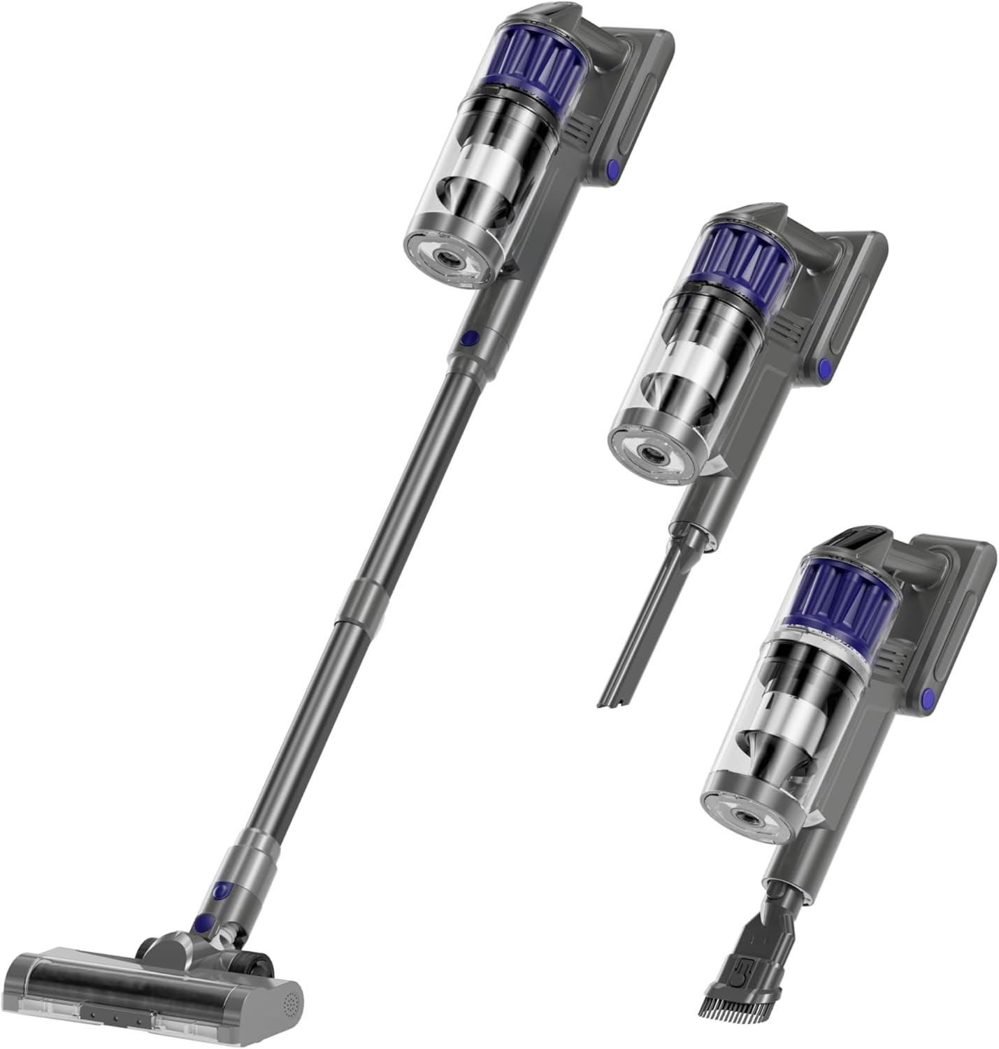 Cordless 3-in-1 Handheld Portable Home Hold Vacuum Cleaner, Upright Pet Hair Vacuum Cleaner, Stick Vacuum Cordless Rechargeable